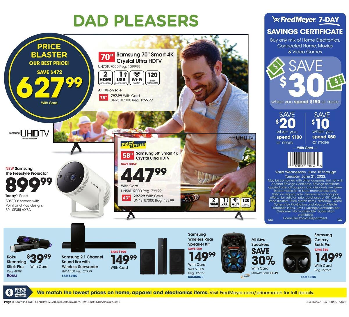 Fred Meyer General Merchandise Weekly Ad from June 15