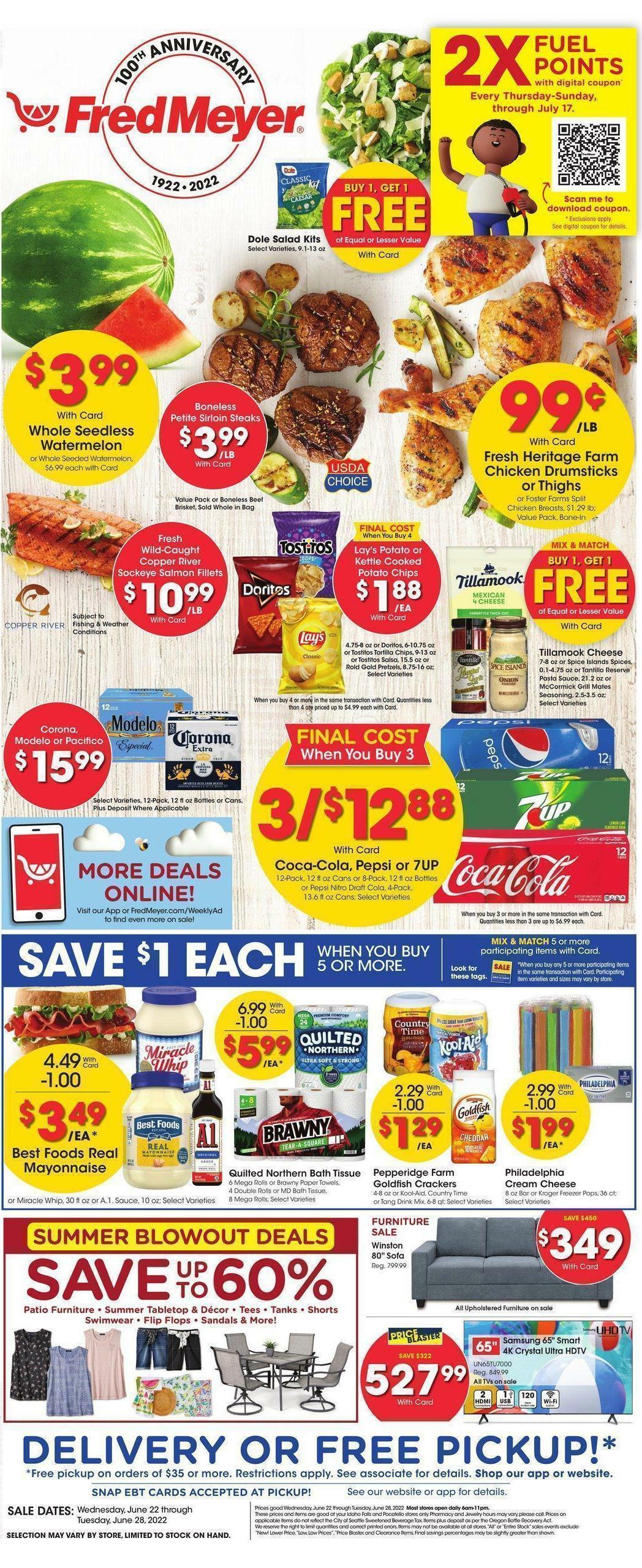 Fred Meyer Weekly Ad from June 22