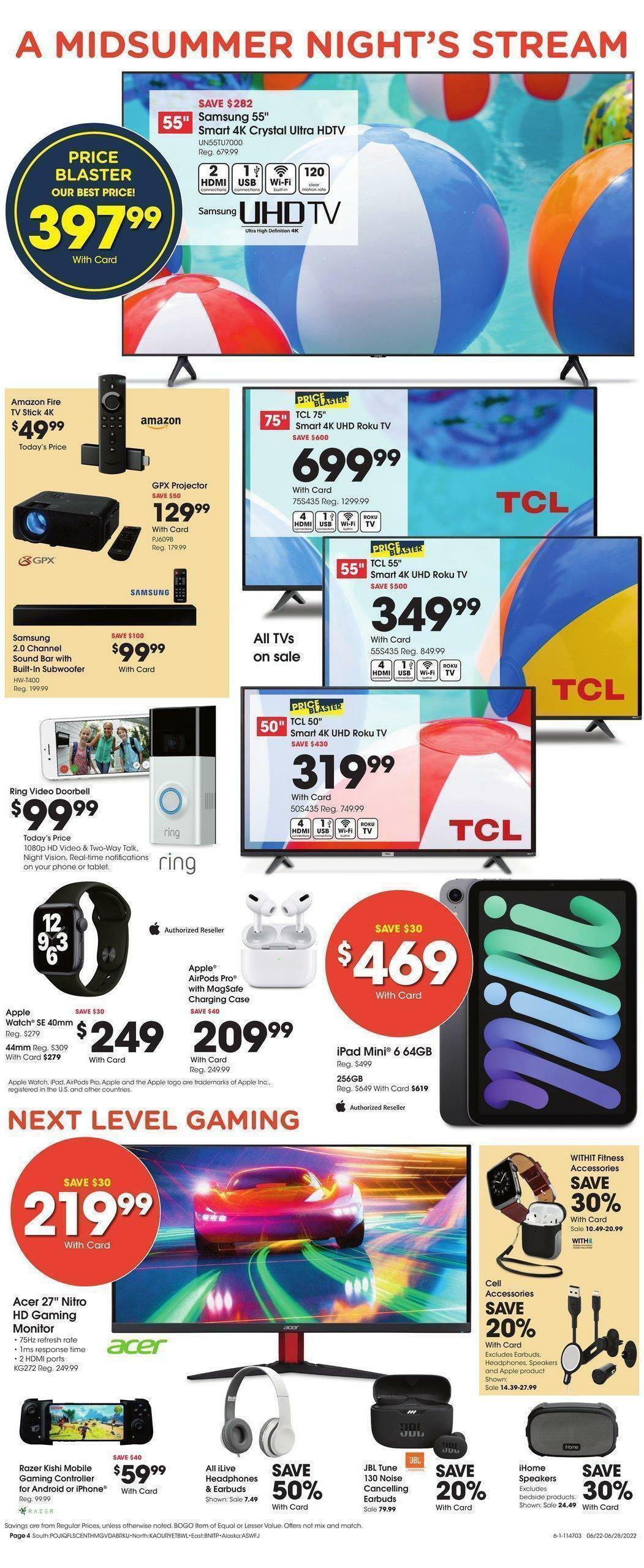 Fred Meyer General Merchandise Weekly Ad from June 22