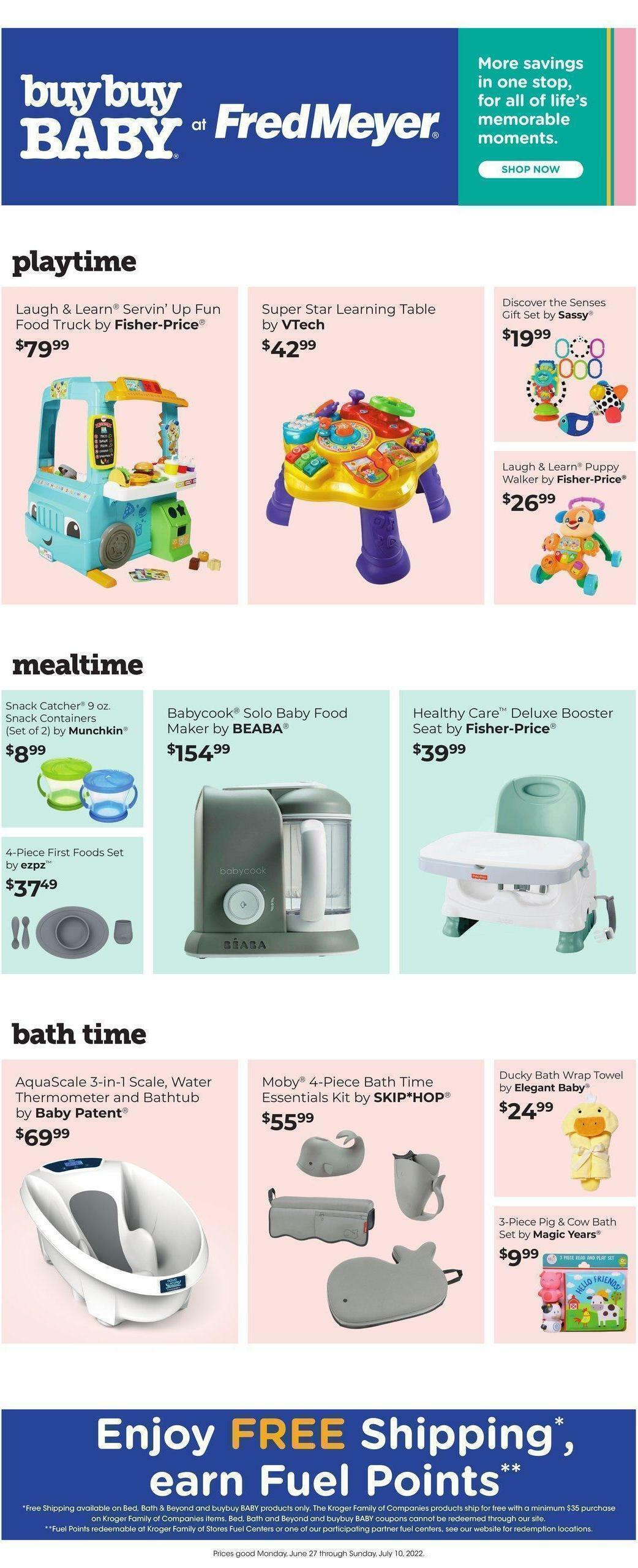 Fred Meyer Bed, Bath & Beyond Weekly Ad from June 27