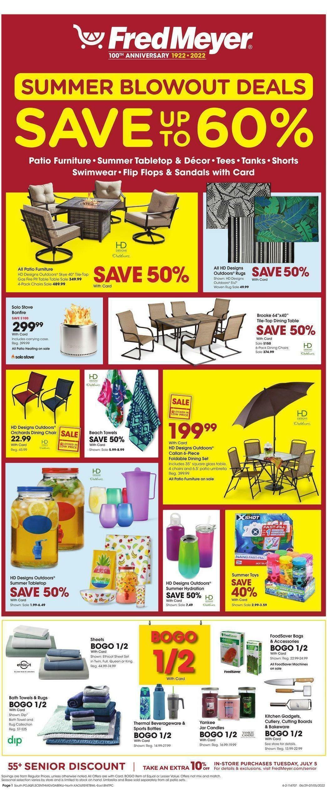 Fred Meyer General Merchandise Weekly Ad from June 29