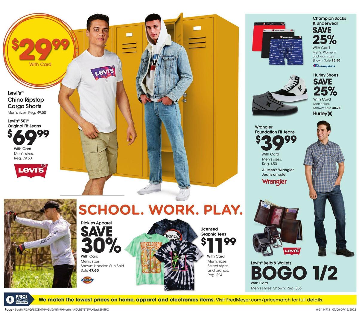 Fred Meyer General Merchandise Weekly Ad from July 6