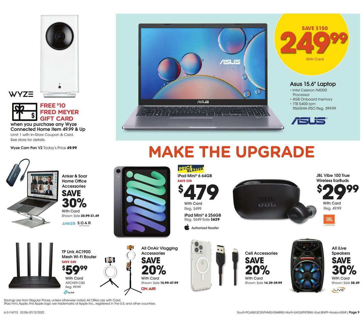 Fred Meyer General Merchandise Weekly Ad from July 6