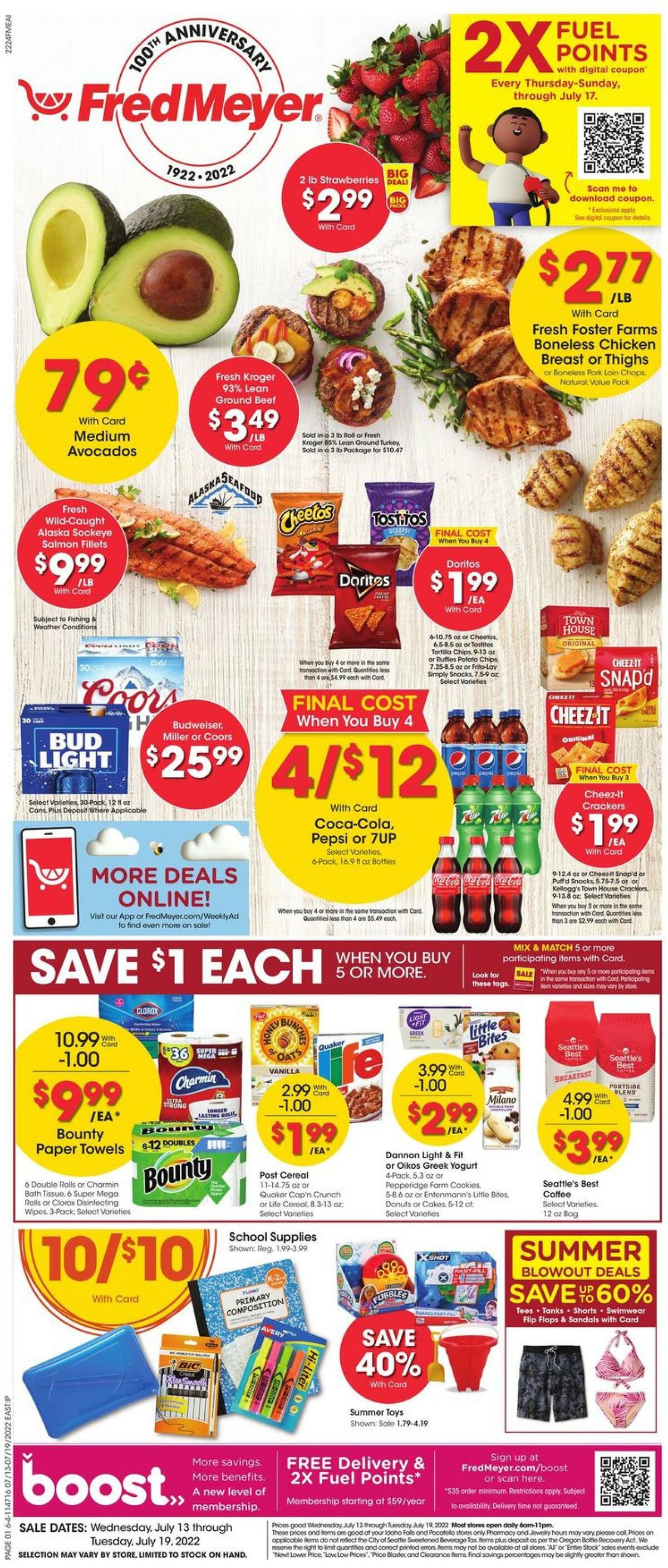 Fred Meyer Weekly Ad from July 13