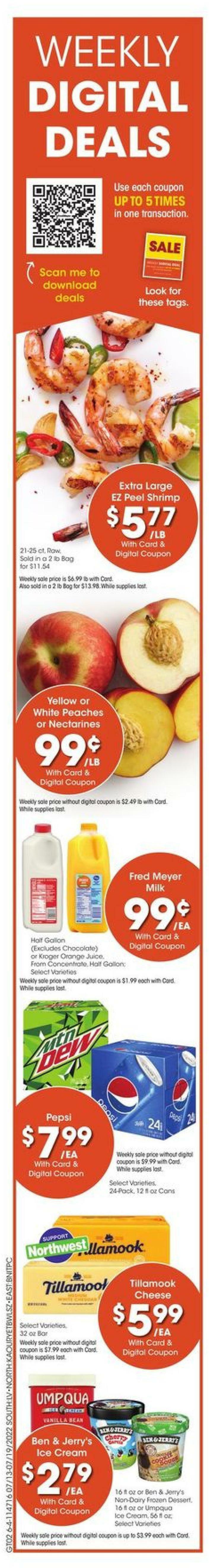 Fred Meyer Weekly Ad from July 13