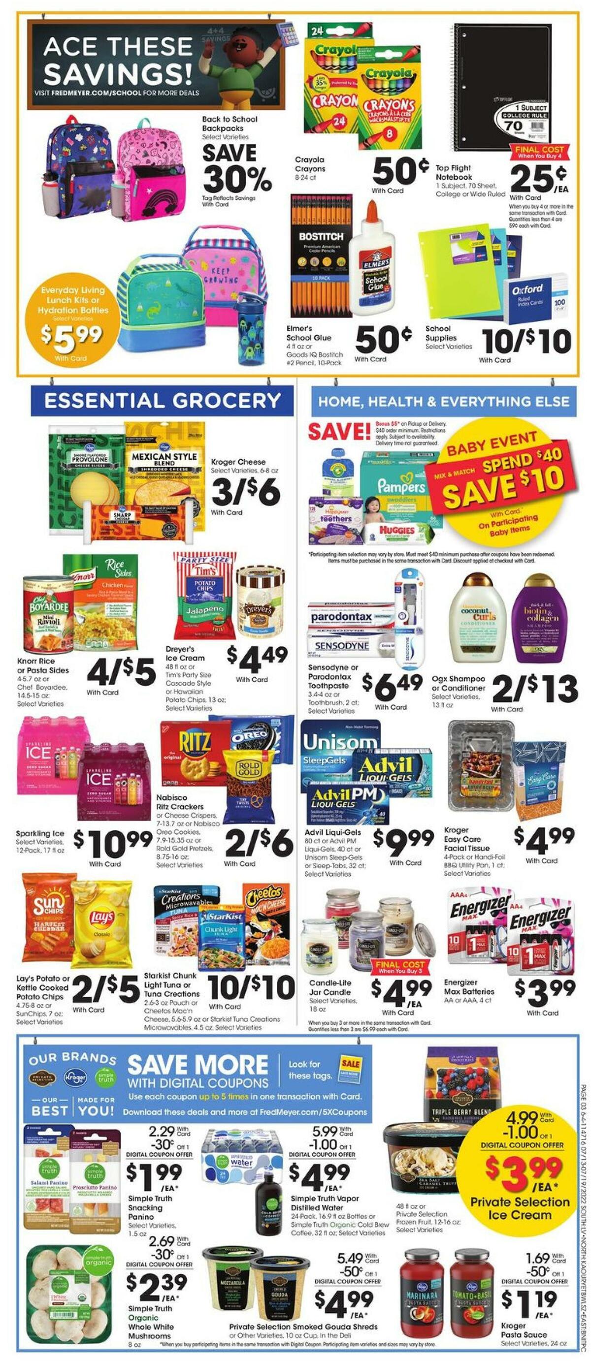 Fred Meyer Weekly Ad from July 13