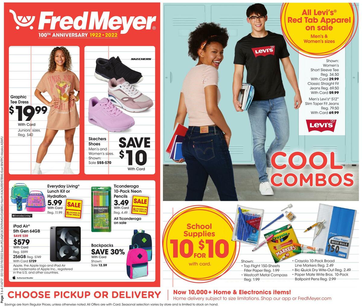 Fred Meyer General Merchandise Weekly Ad from July 13