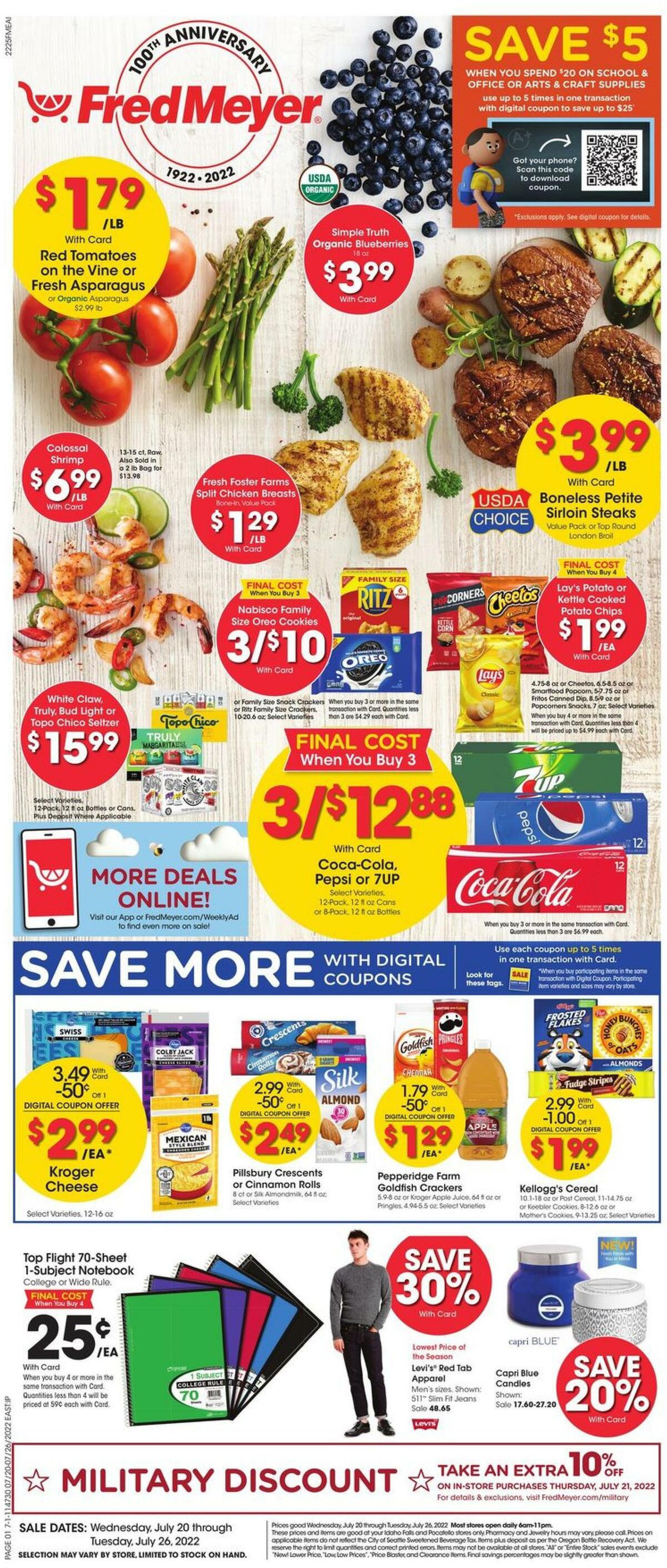 Fred Meyer Weekly Ad from July 20