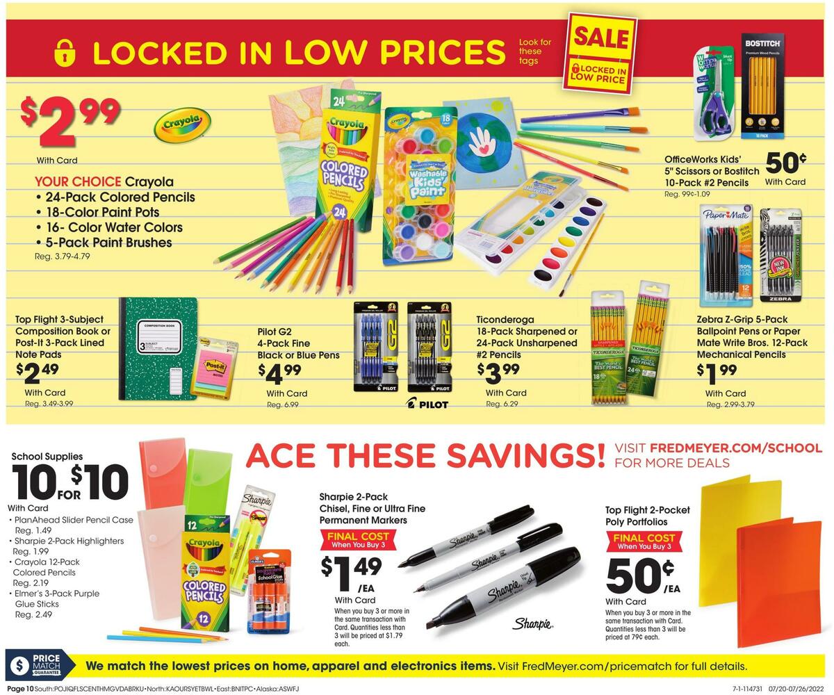 Fred Meyer General Merchandise Weekly Ad from July 20
