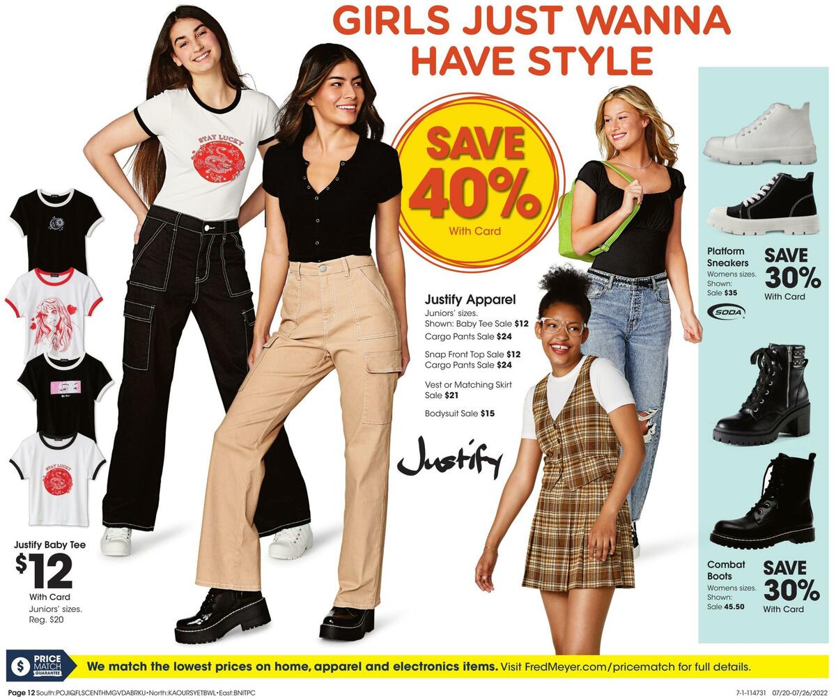 Fred Meyer General Merchandise Weekly Ad from July 20