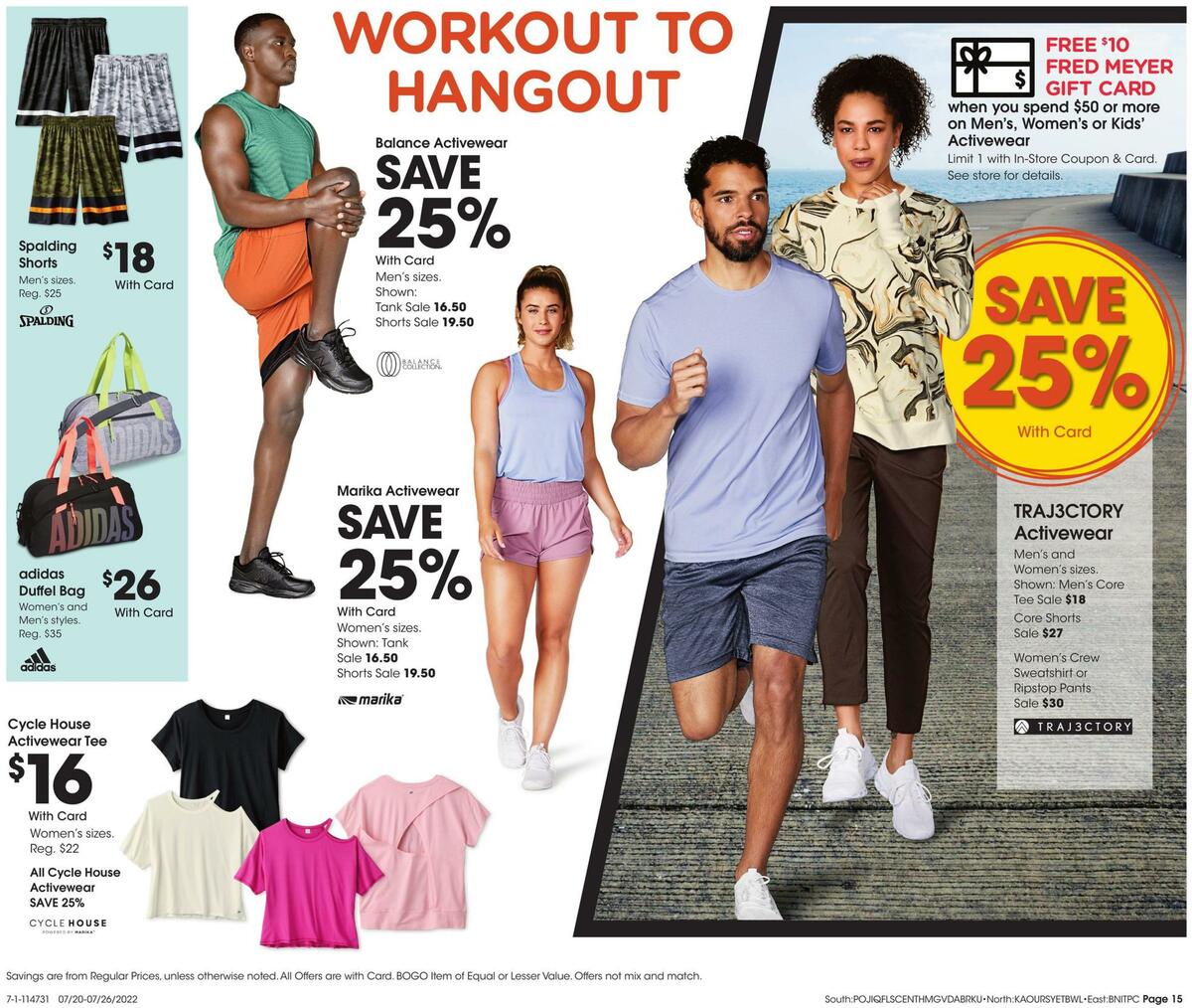 Fred Meyer General Merchandise Weekly Ad from July 20