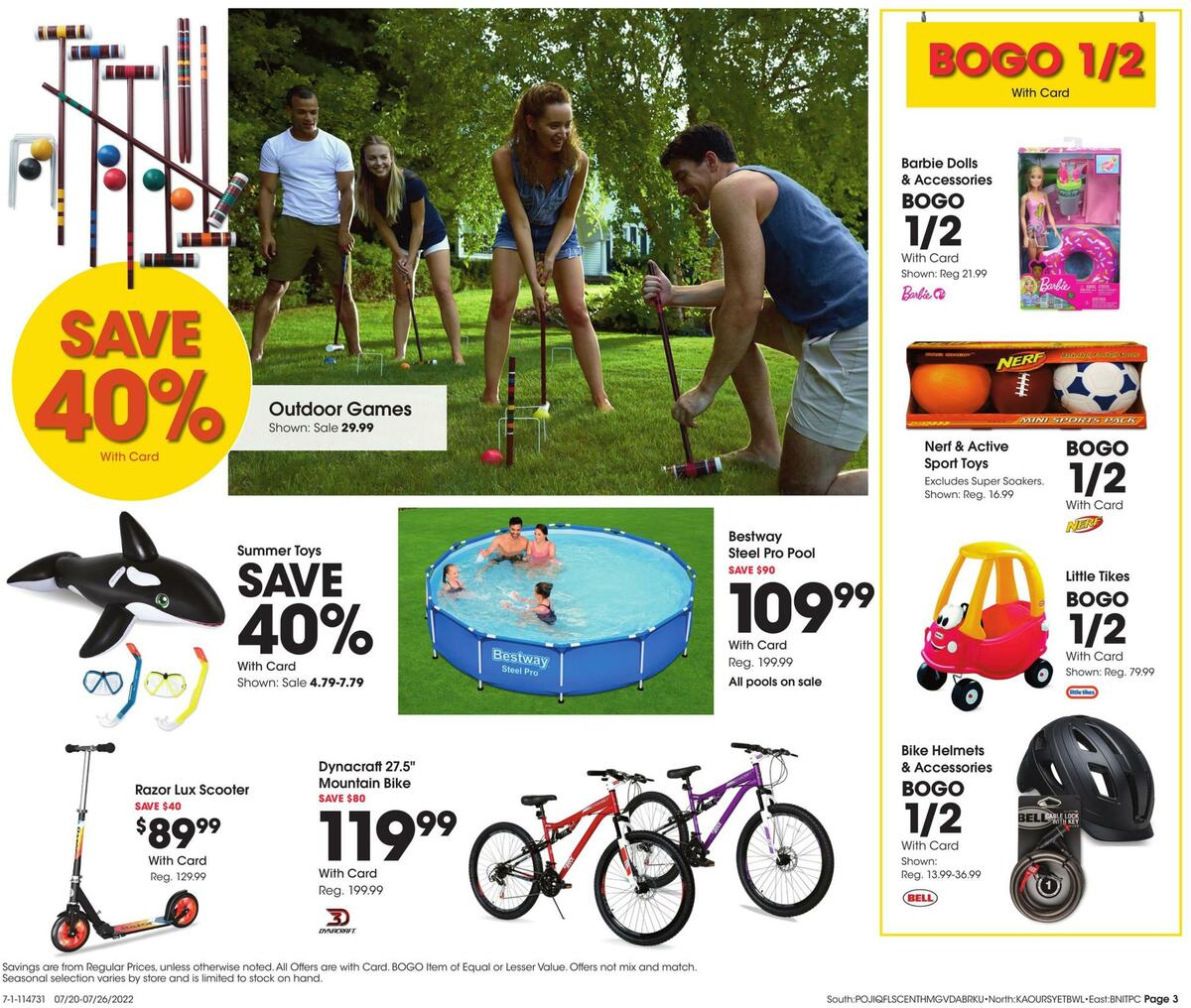 Fred Meyer General Merchandise Weekly Ad from July 20