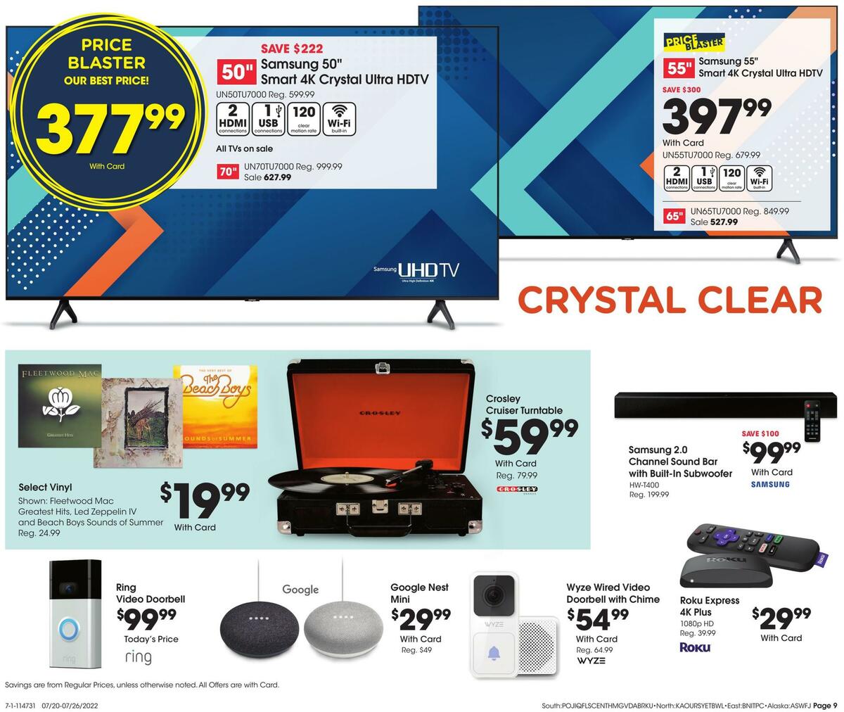 Fred Meyer General Merchandise Weekly Ad from July 20