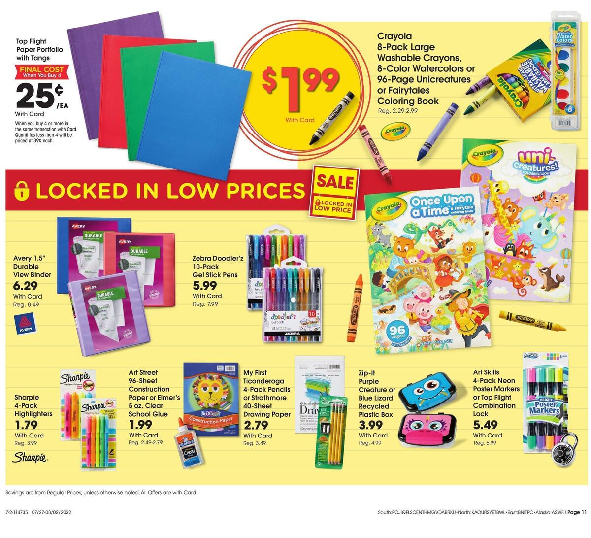 Fred Meyer General Merchandise Weekly Ad from July 27
