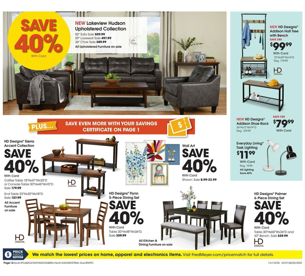 Fred Meyer General Merchandise Weekly Ad from July 27