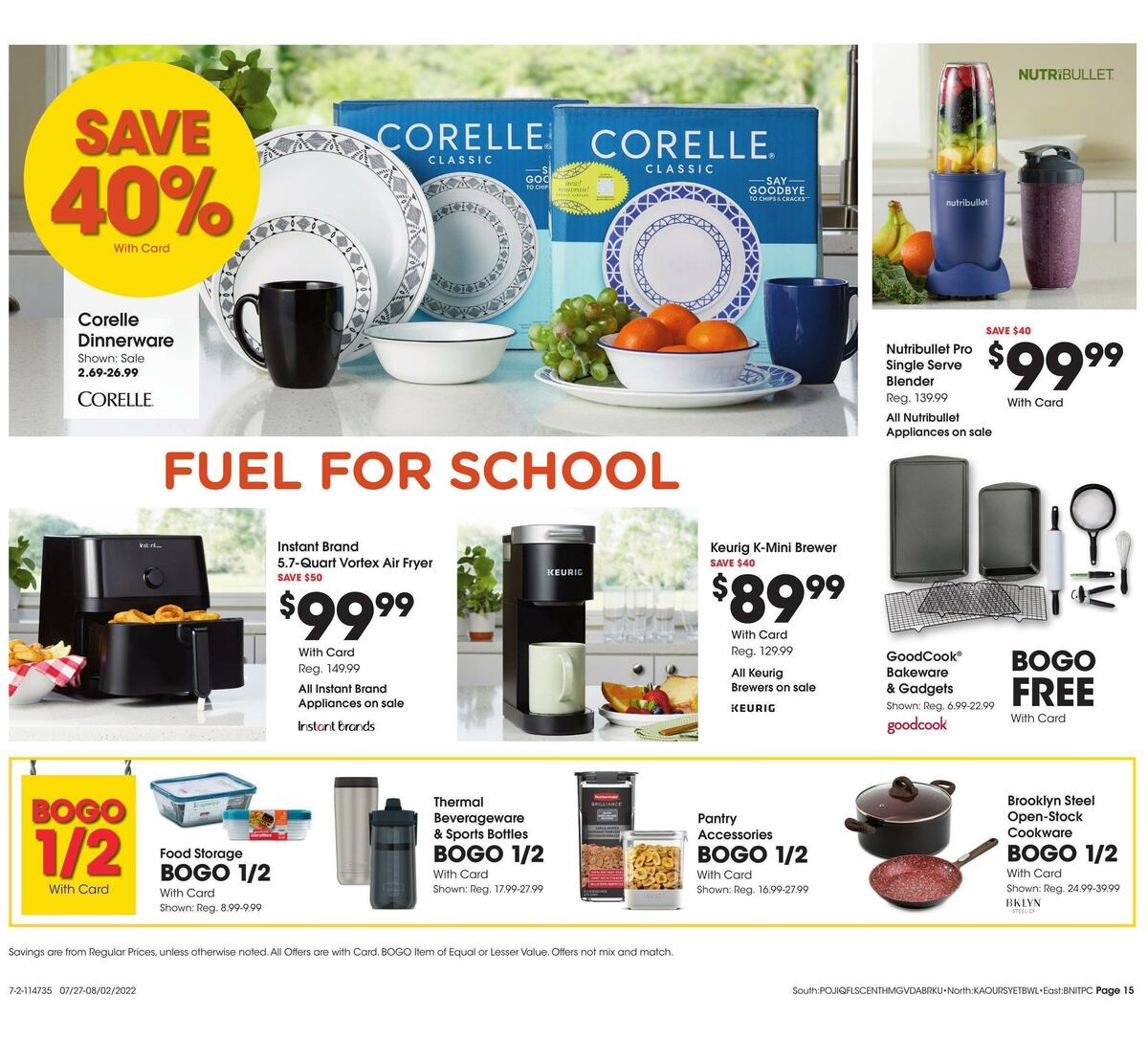 Fred Meyer General Merchandise Weekly Ad from July 27