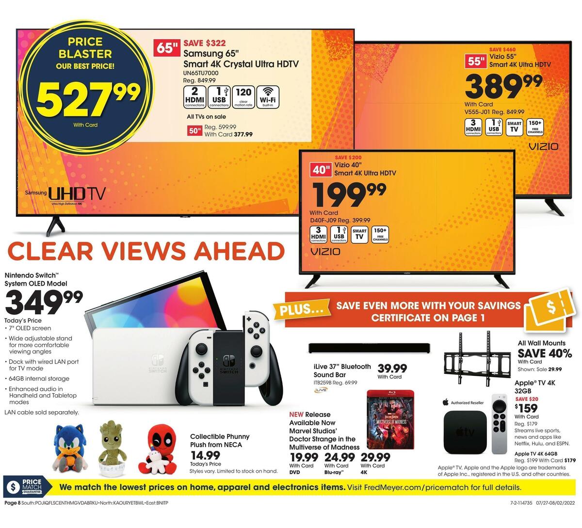 Fred Meyer General Merchandise Weekly Ad from July 27
