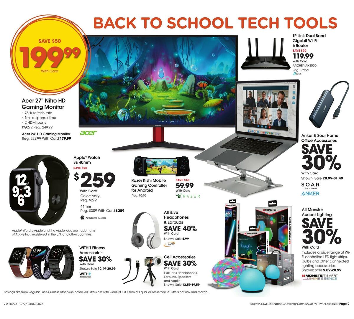 Fred Meyer General Merchandise Weekly Ad from July 27