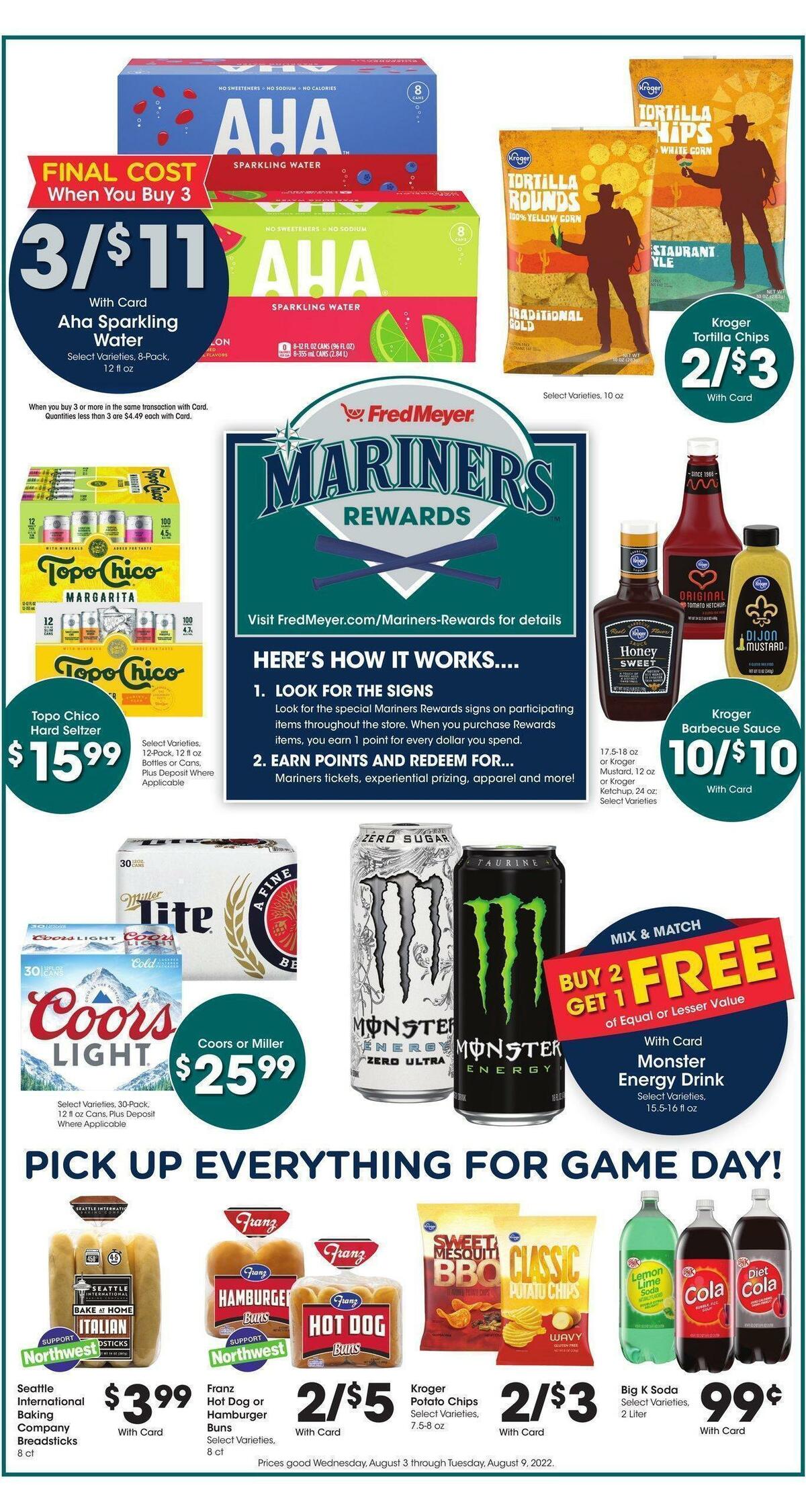 Fred Meyer Weekly Ad from August 3