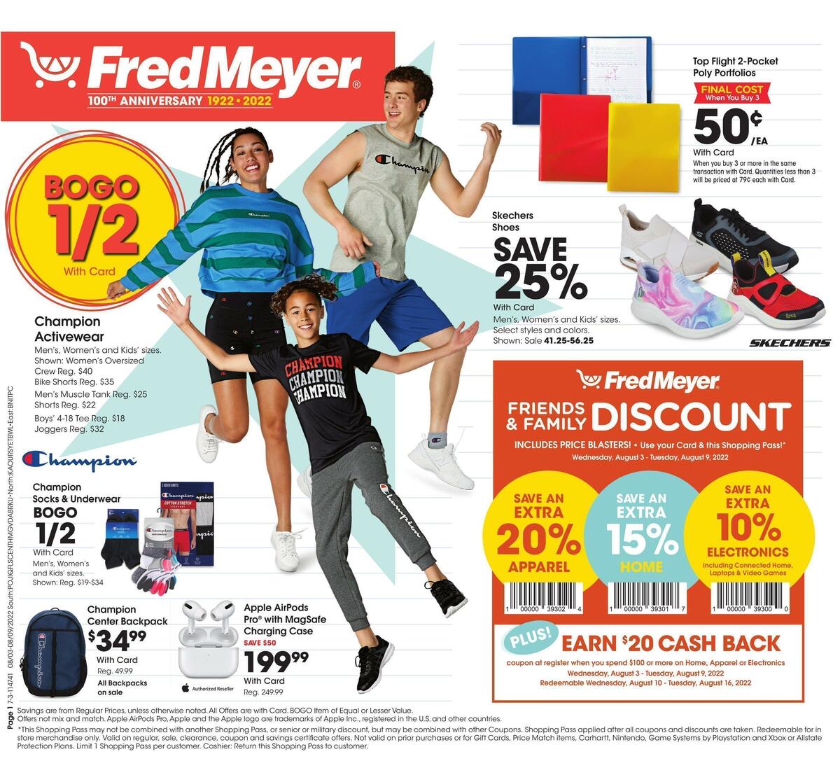 Fred Meyer General Merchandise Weekly Ad from August 3