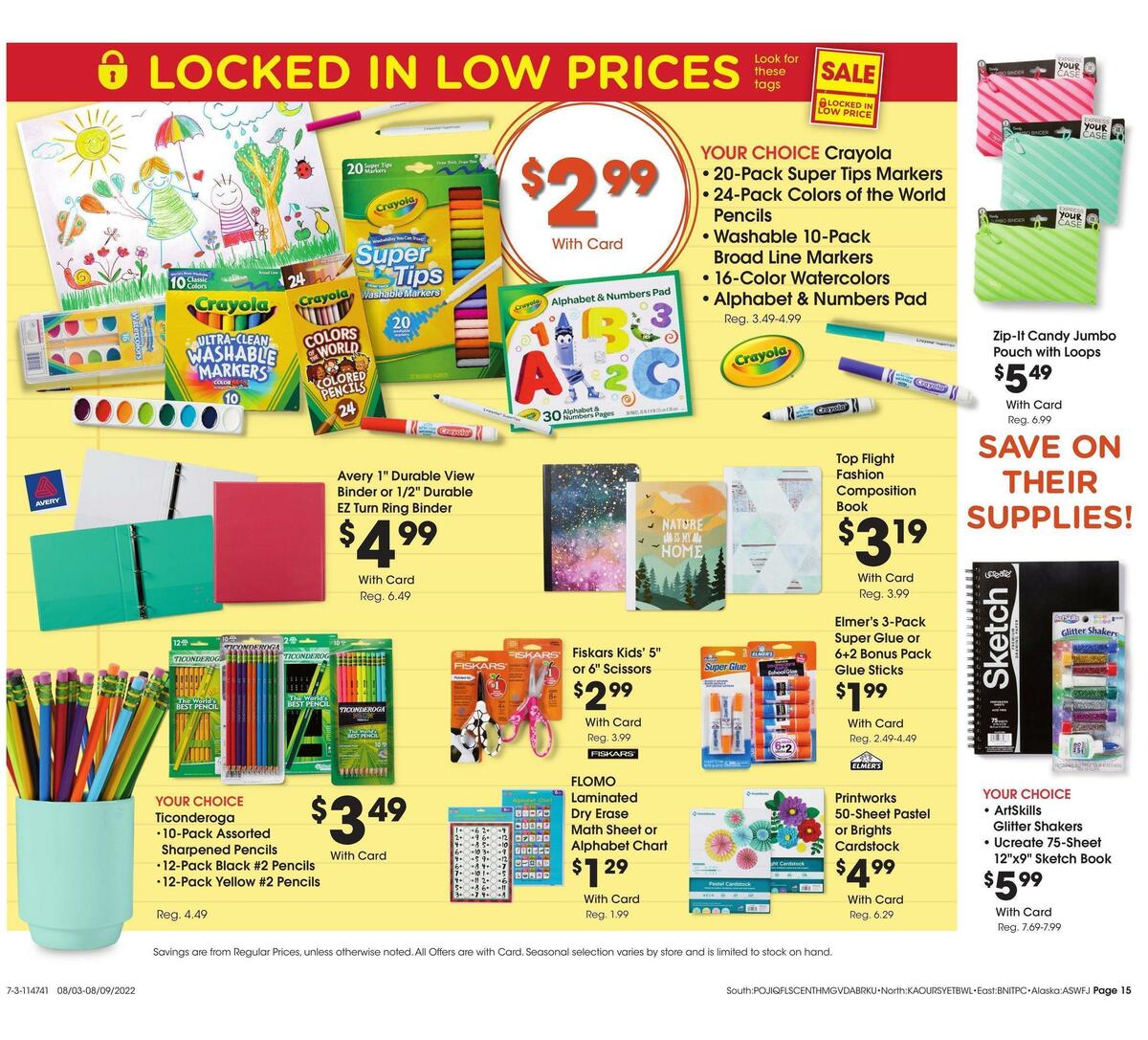 Fred Meyer General Merchandise Weekly Ad from August 3