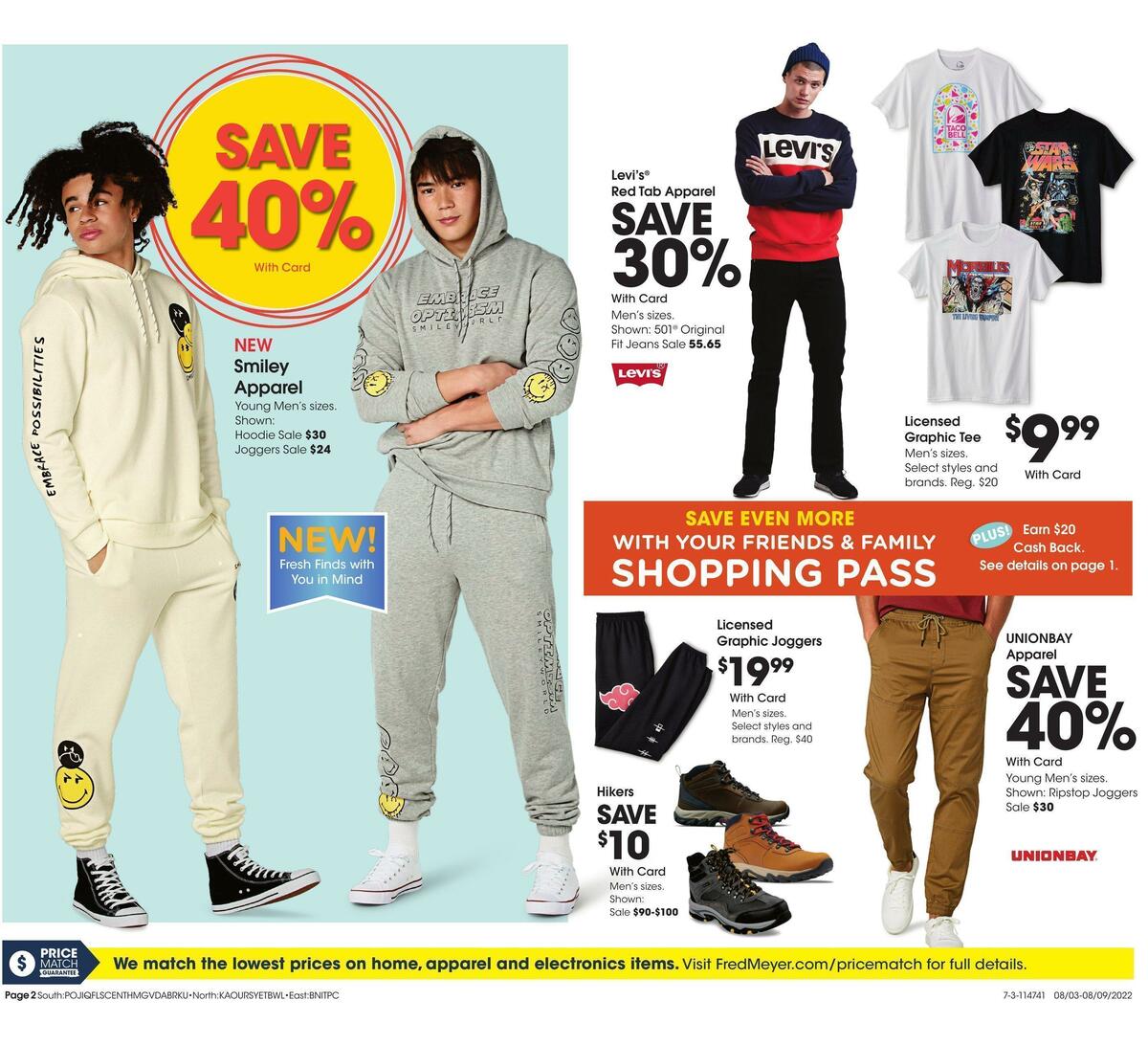 Fred Meyer General Merchandise Weekly Ad from August 3