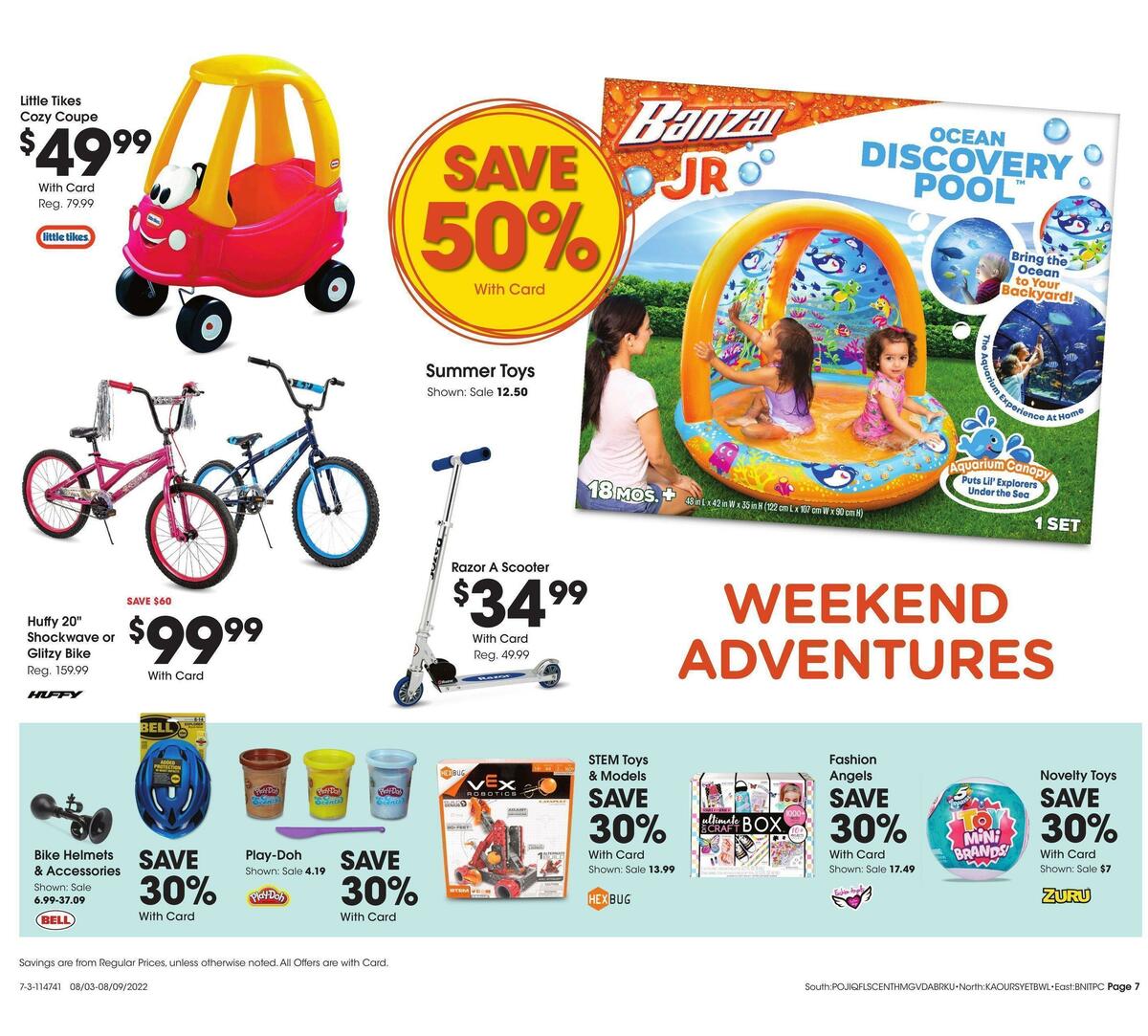 Fred Meyer General Merchandise Weekly Ad from August 3