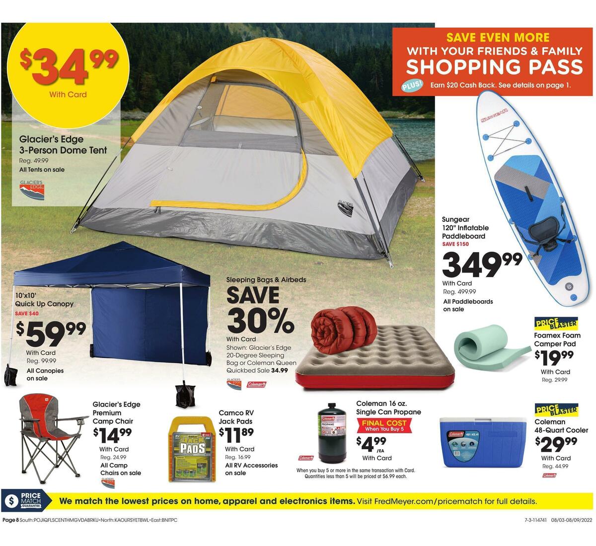 Fred Meyer General Merchandise Weekly Ad from August 3