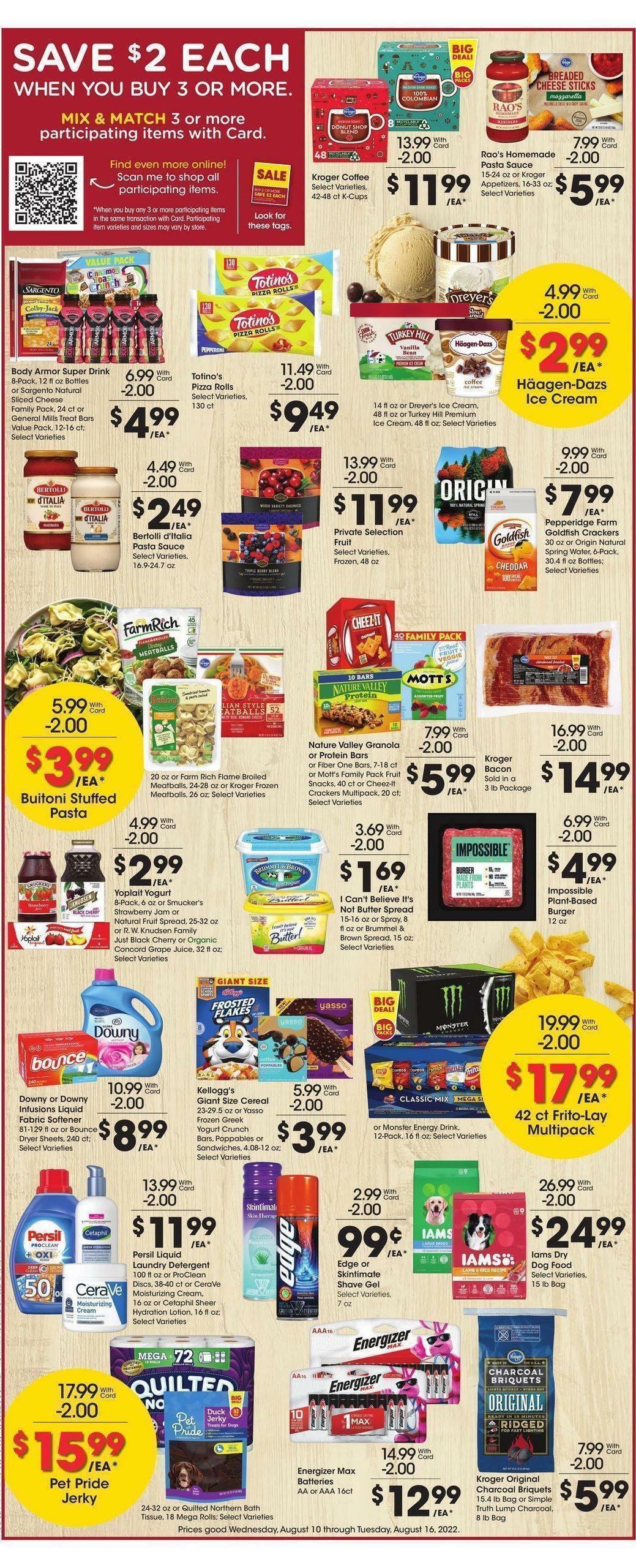 Fred Meyer Weekly Ad from August 10