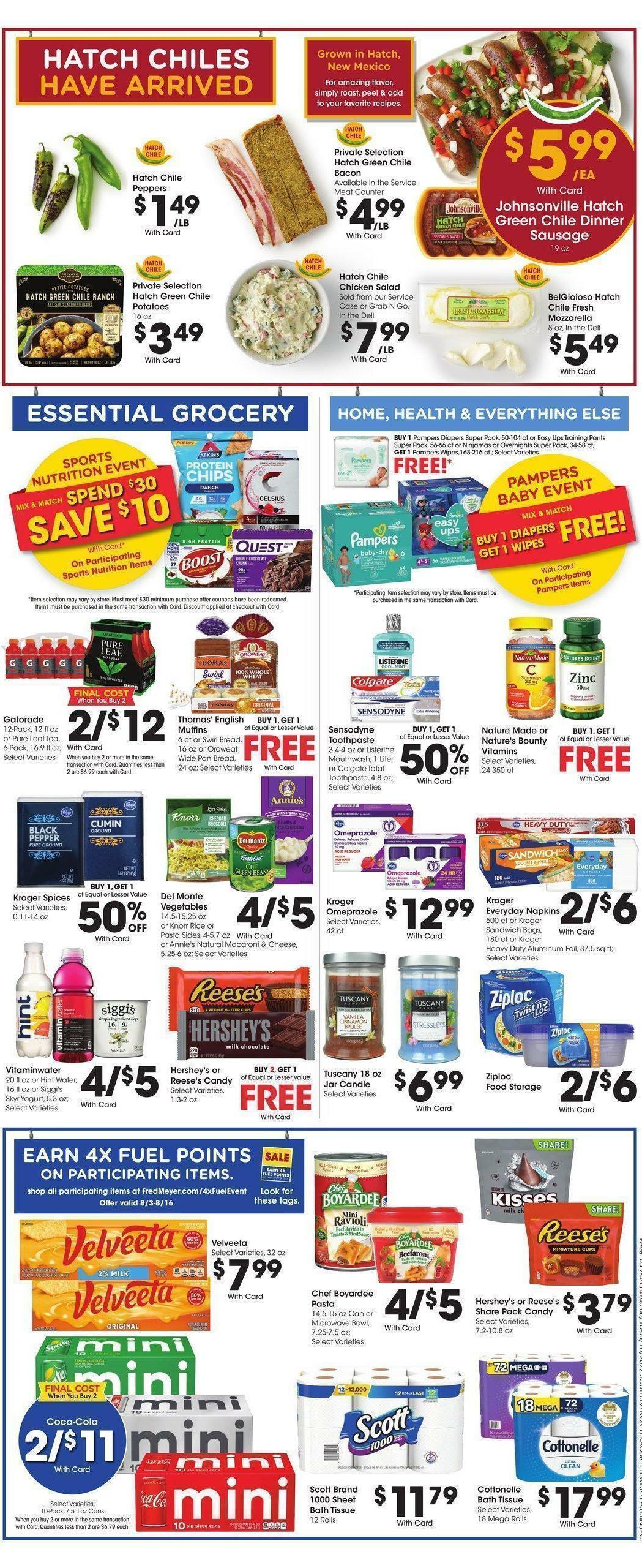 Fred Meyer Weekly Ad from August 10