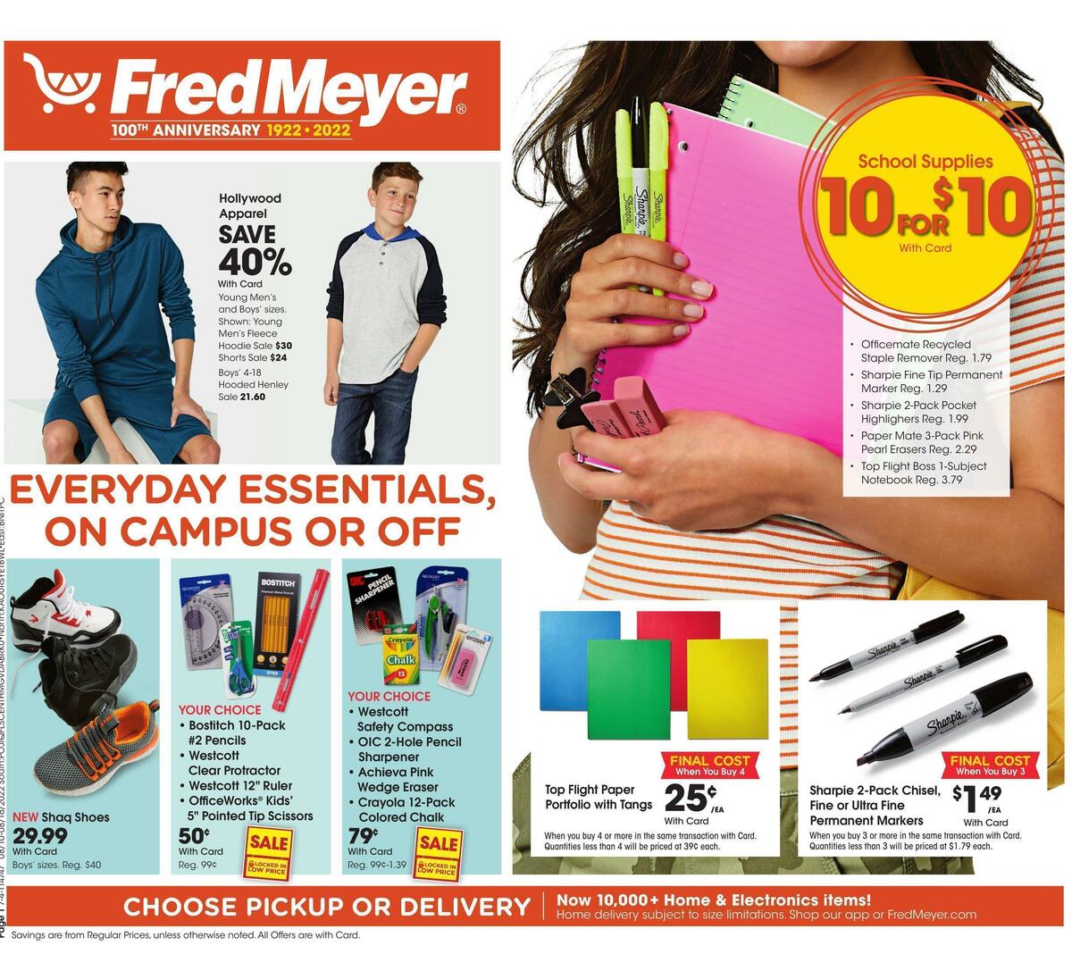 Fred Meyer General Merchandise Weekly Ad from August 10