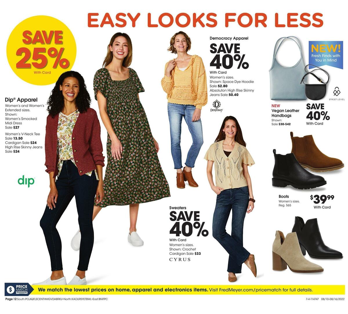 Fred Meyer General Merchandise Weekly Ad from August 10