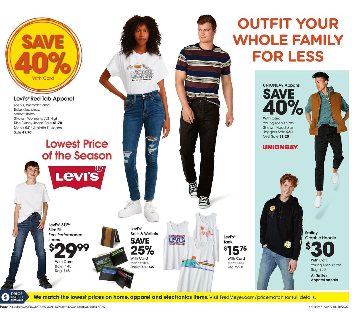 Fred Meyer General Merchandise Weekly Ad from August 10