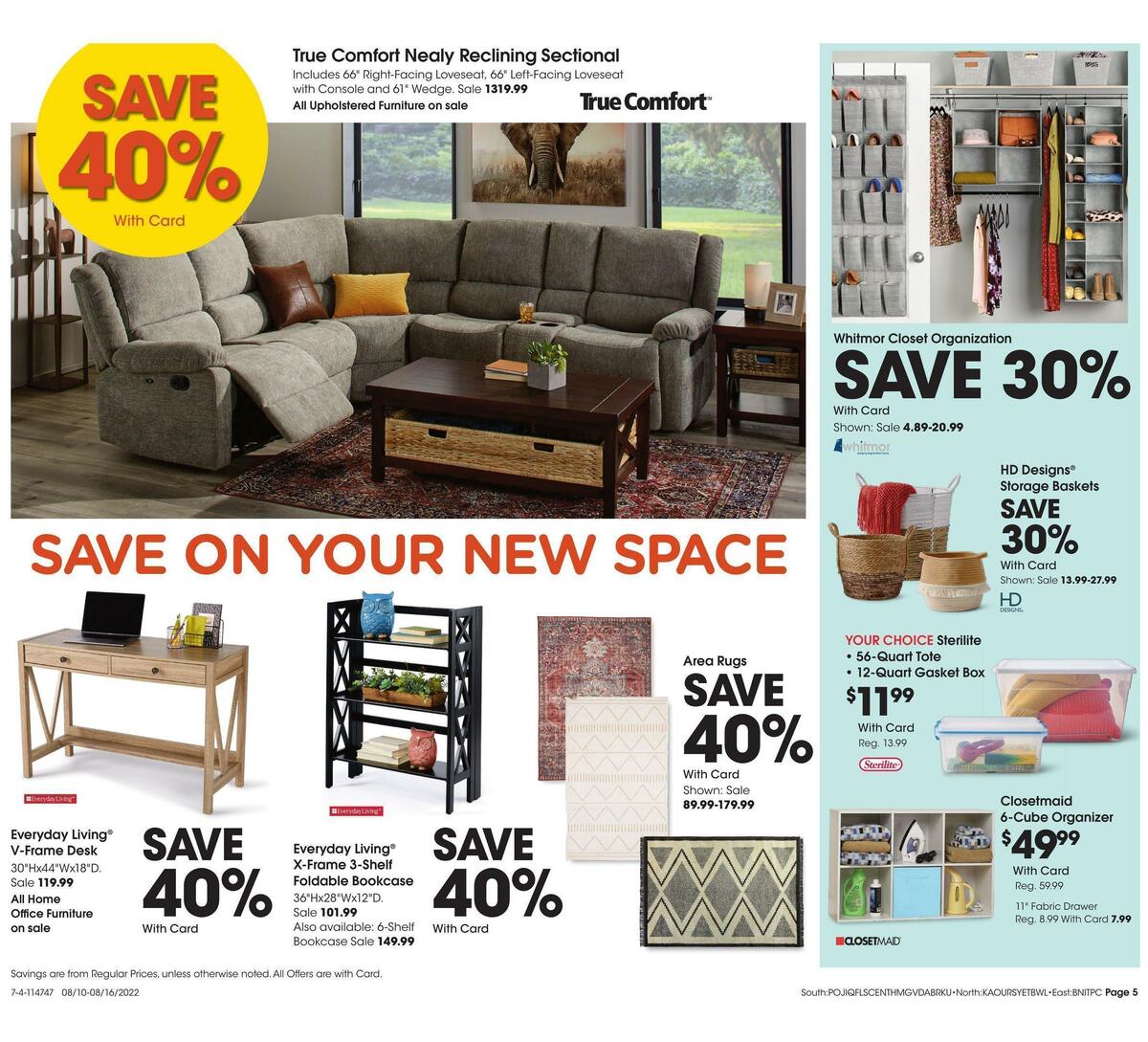 Fred Meyer General Merchandise Weekly Ad from August 10