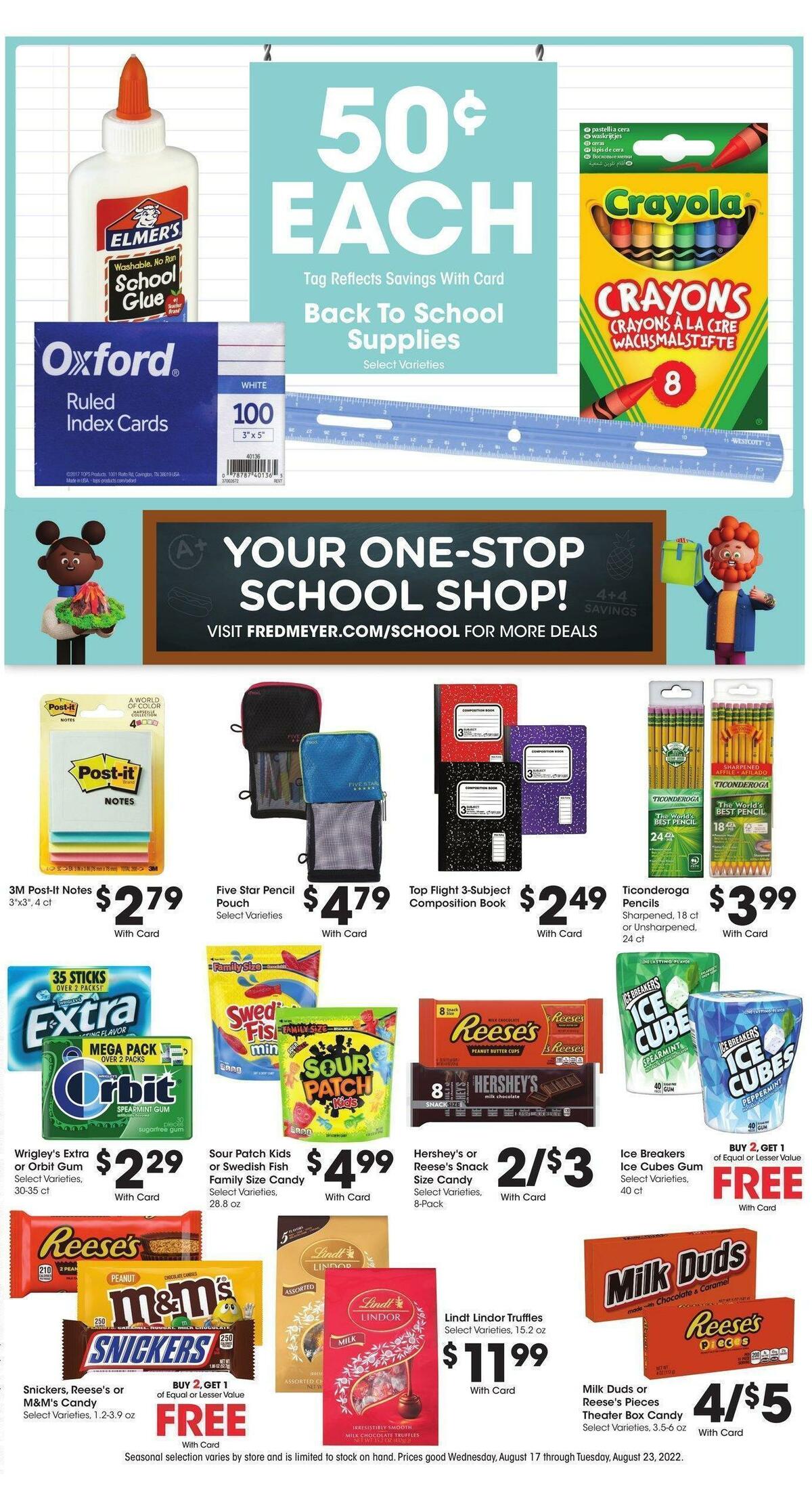 Fred Meyer Weekly Ad from August 17