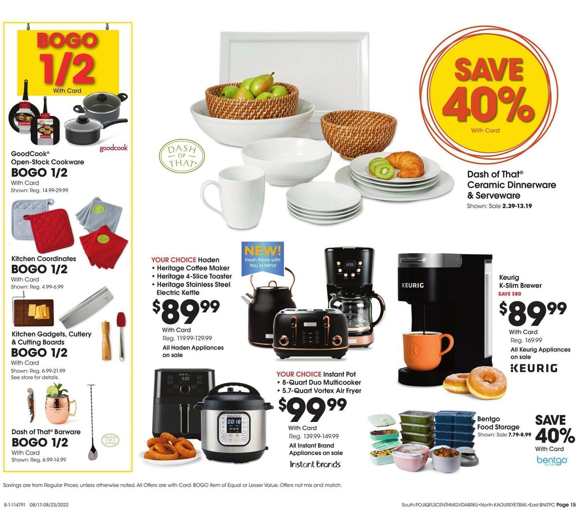 Fred Meyer General Merchandise Weekly Ad from August 17