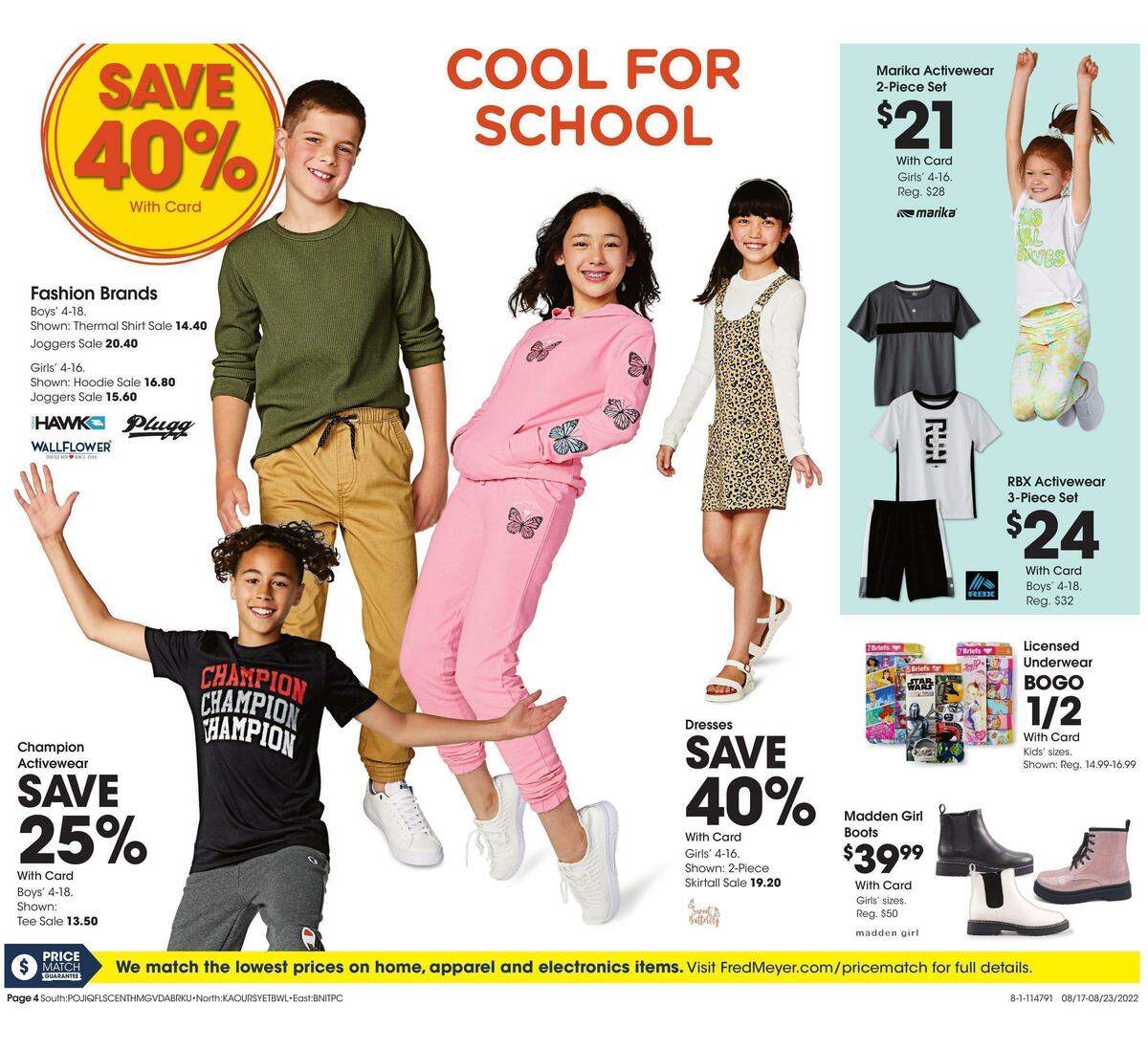 Fred Meyer General Merchandise Weekly Ad from August 17