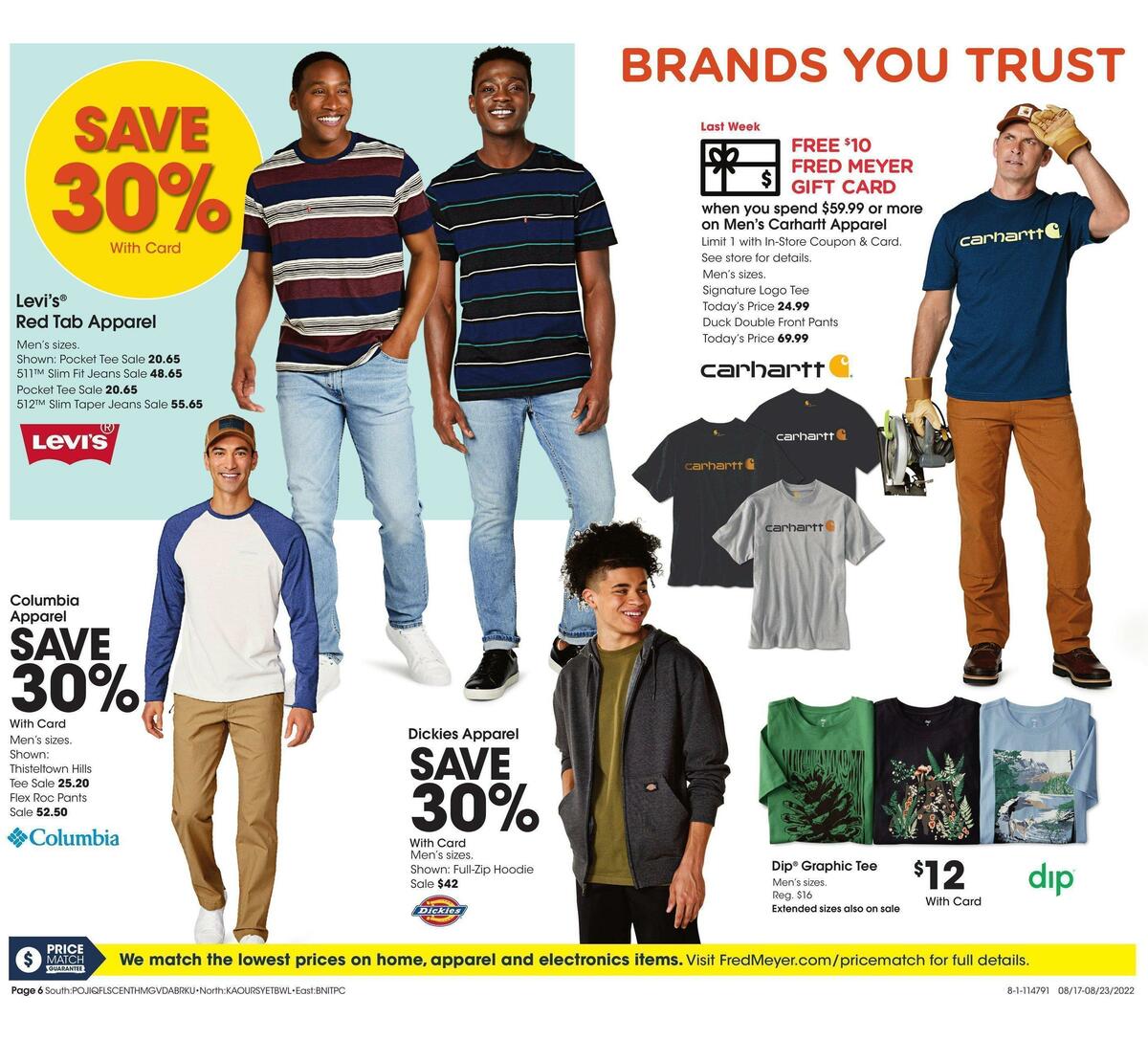 Fred Meyer General Merchandise Weekly Ad from August 17