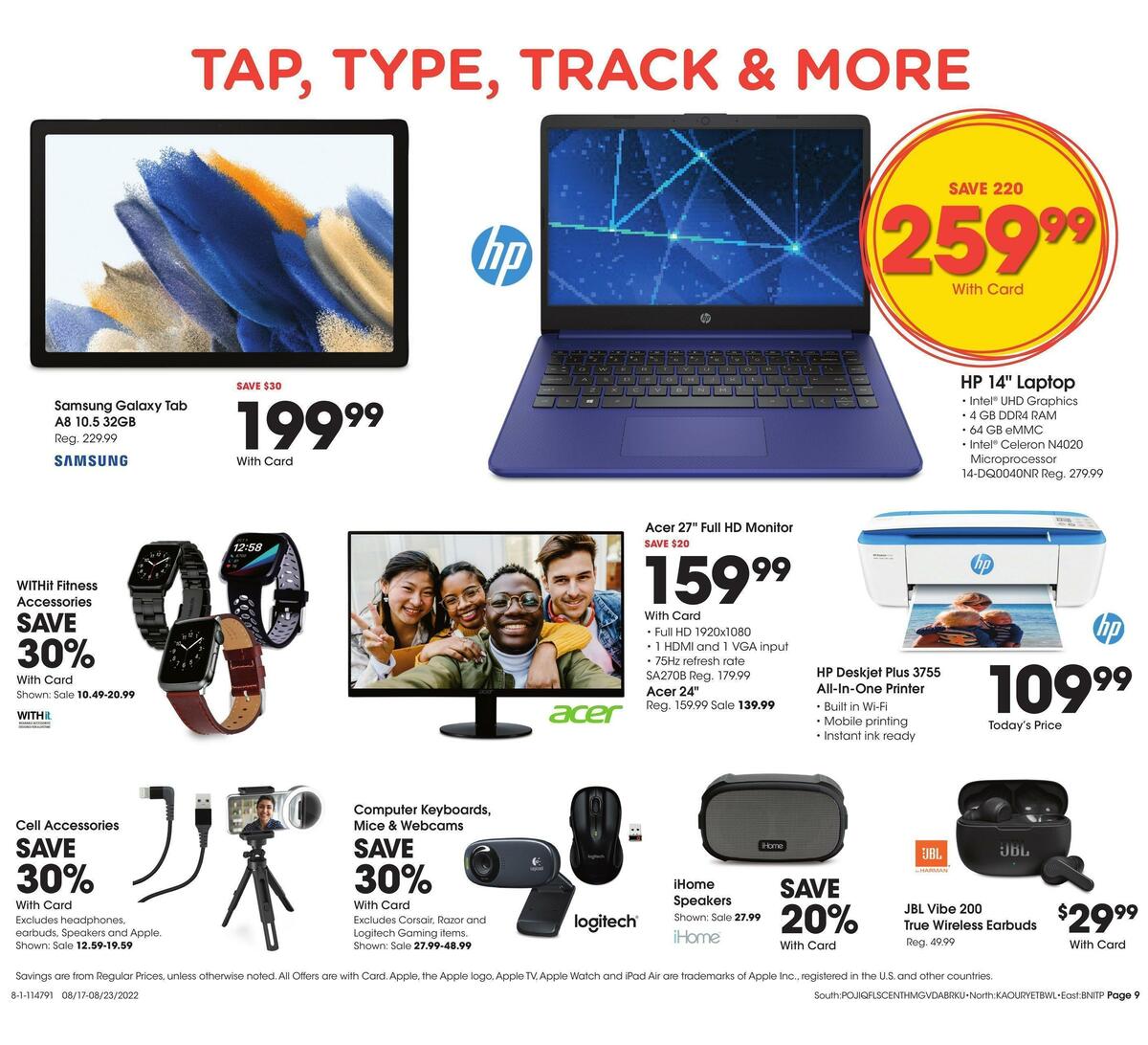 Fred Meyer General Merchandise Weekly Ad from August 17