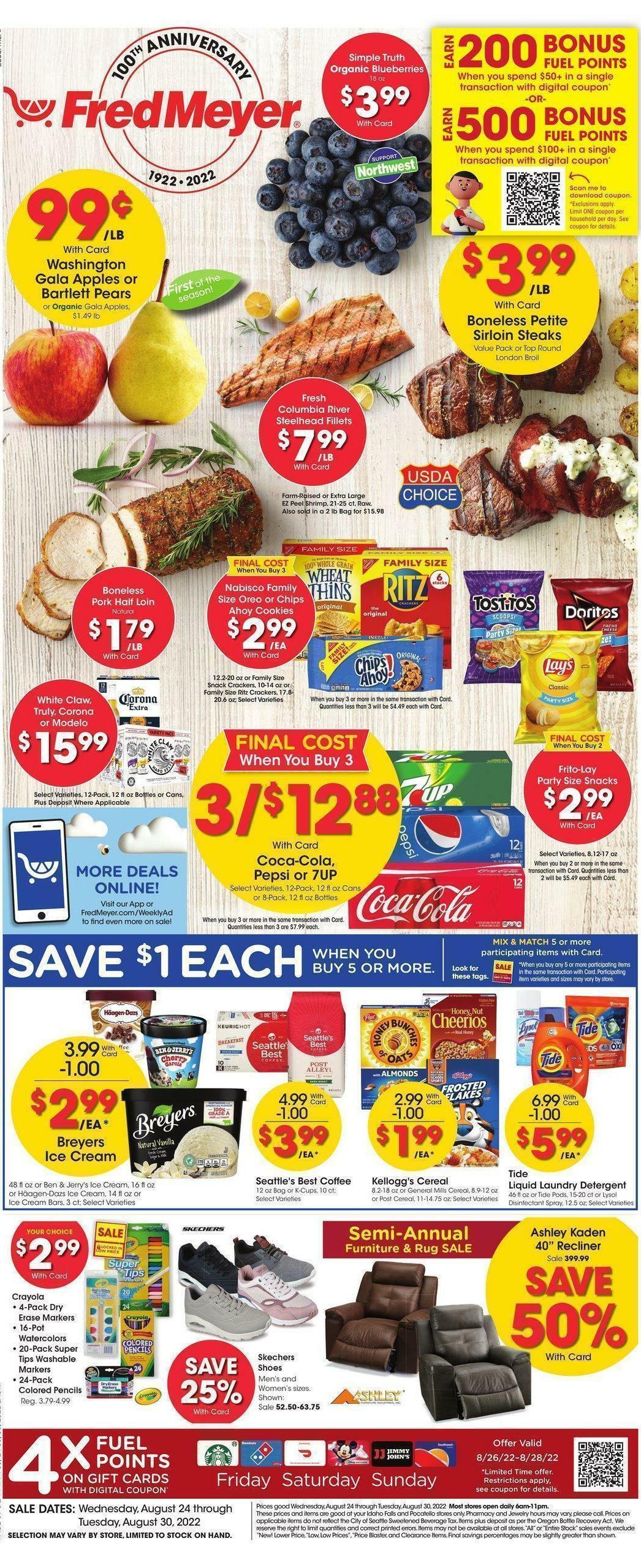 Fred Meyer Weekly Ad from August 24