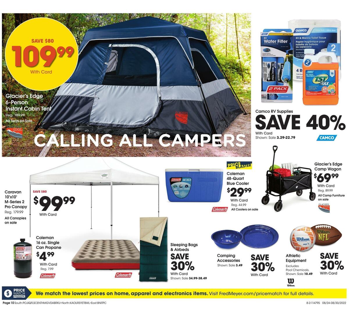 Fred Meyer General Merchandise Weekly Ad from August 24