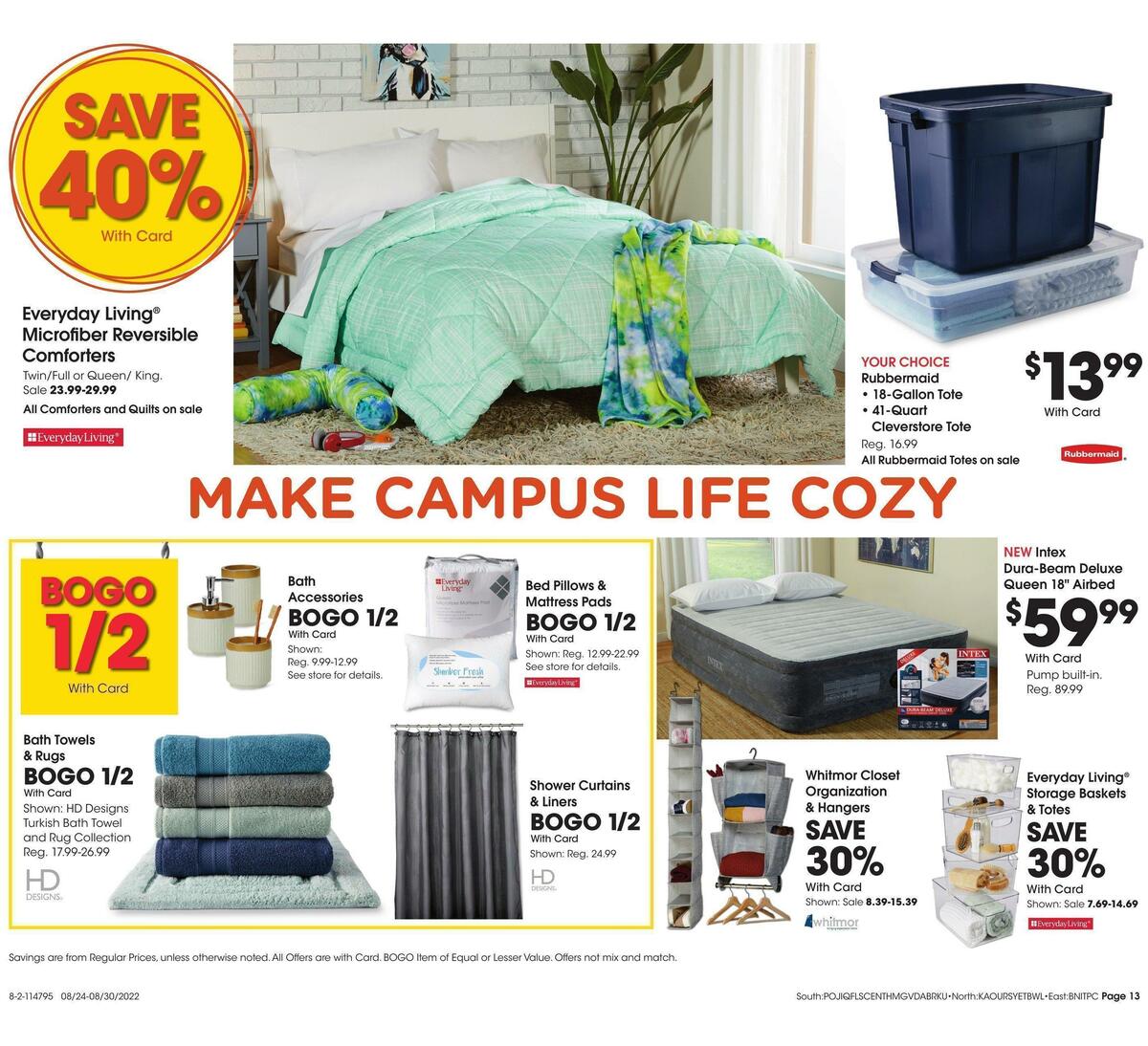 Fred Meyer General Merchandise Weekly Ad from August 24