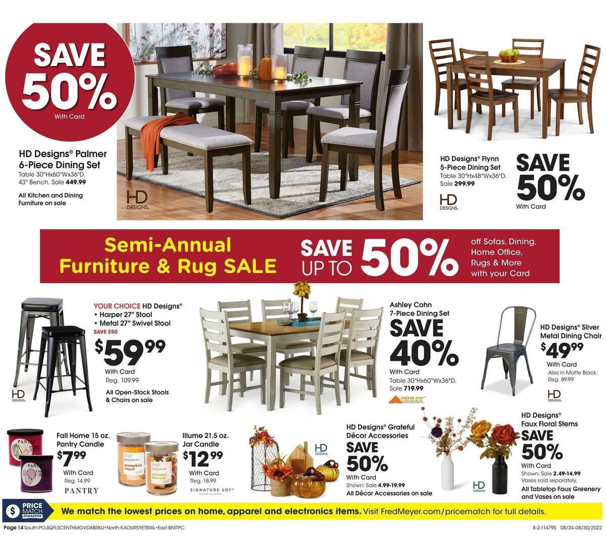 Fred Meyer General Merchandise Weekly Ad from August 24
