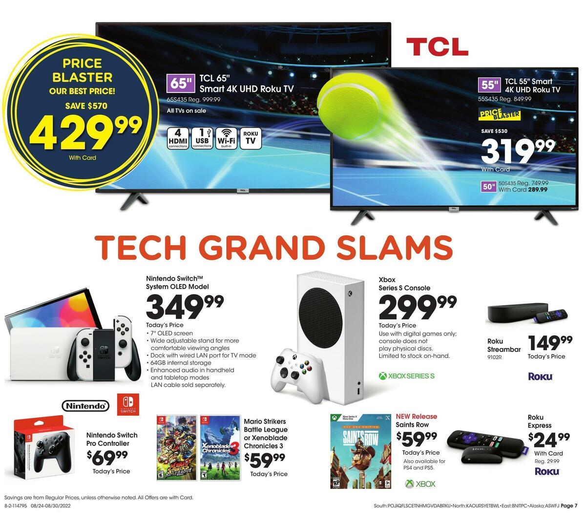 Fred Meyer General Merchandise Weekly Ad from August 24
