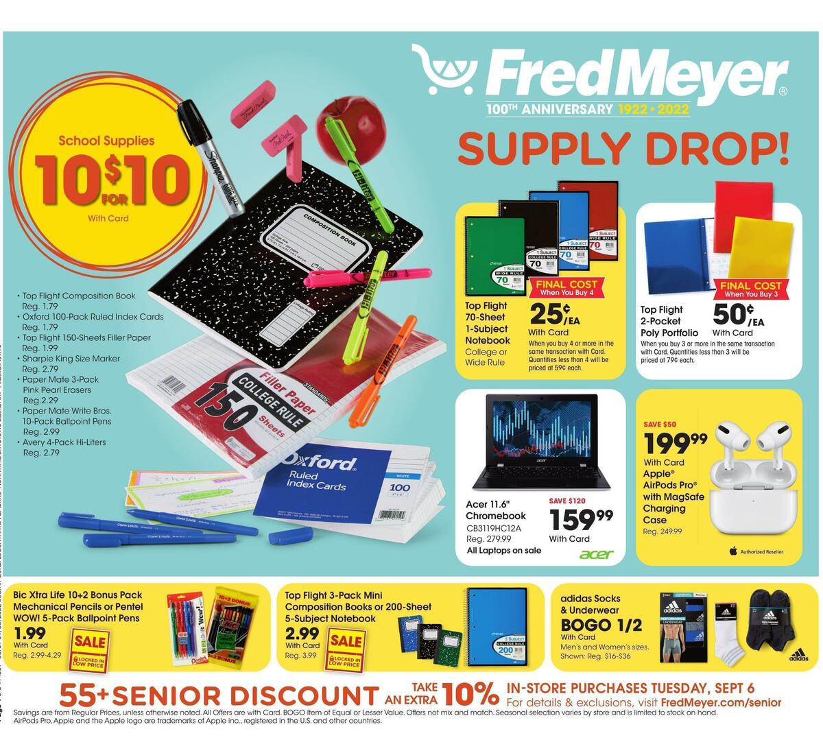 Fred Meyer General Merchandise Weekly Ad from August 31
