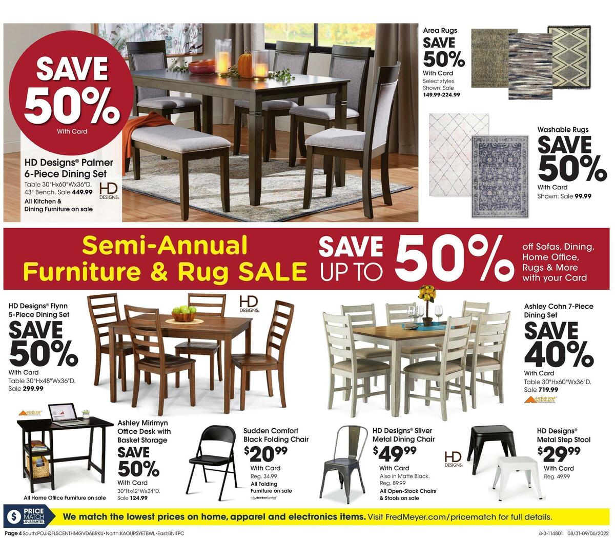 Fred Meyer General Merchandise Weekly Ad from August 31