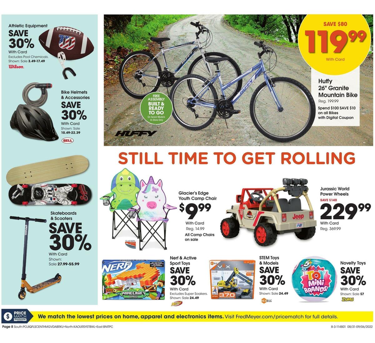 Fred Meyer General Merchandise Weekly Ad from August 31