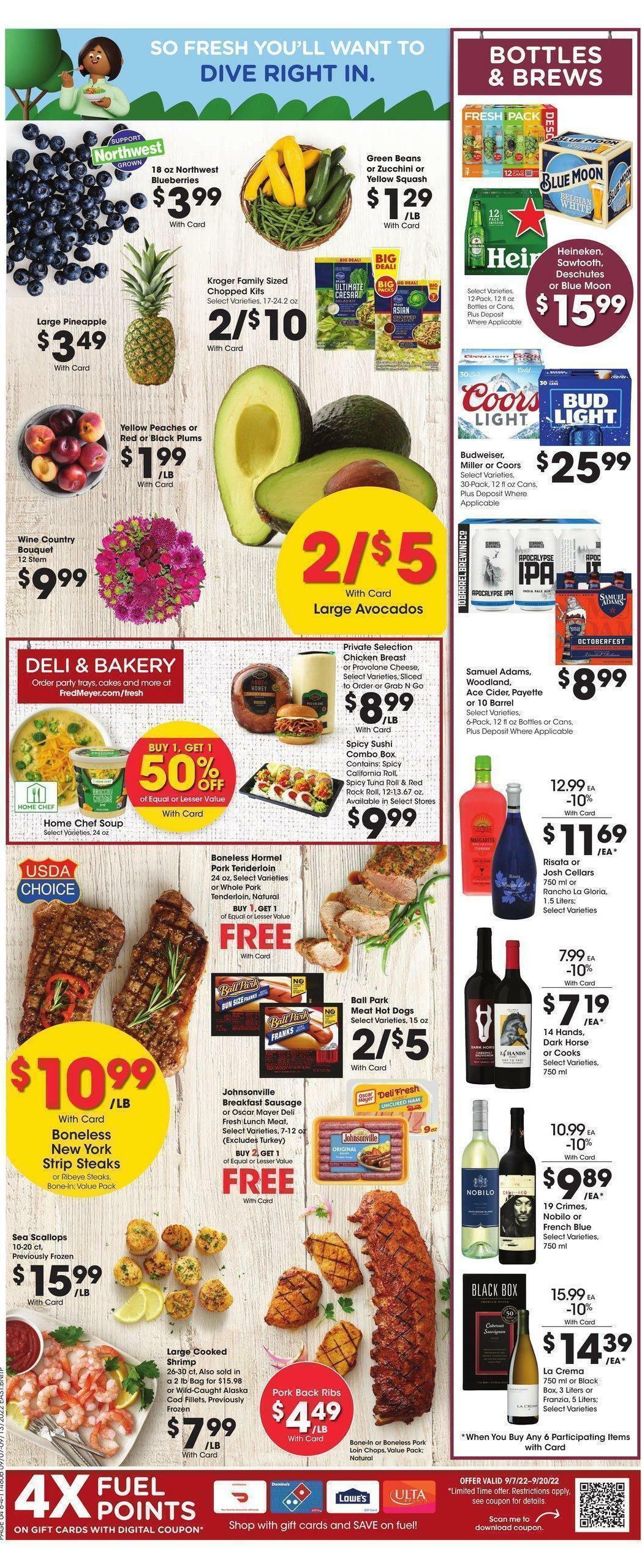 Fred Meyer Weekly Ad from September 7