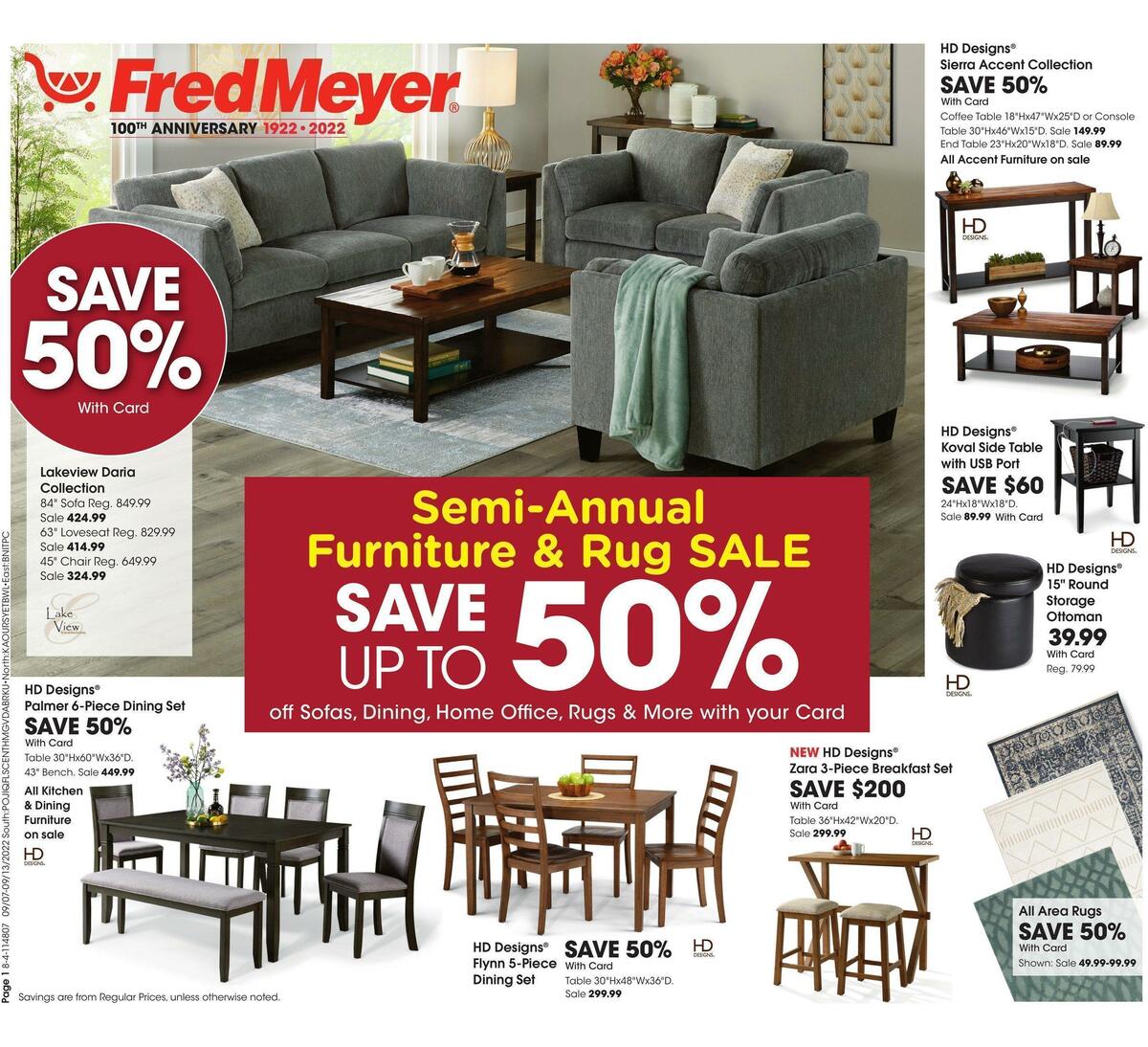 Fred Meyer General Merchandise Weekly Ad from September 7