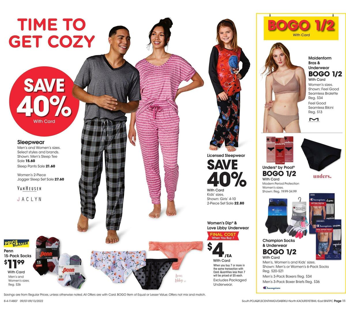 Fred Meyer General Merchandise Weekly Ad from September 7